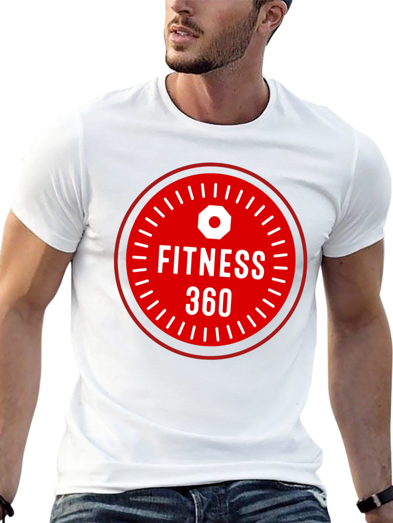 Fitness 360 Graphic T-Shirt - Black