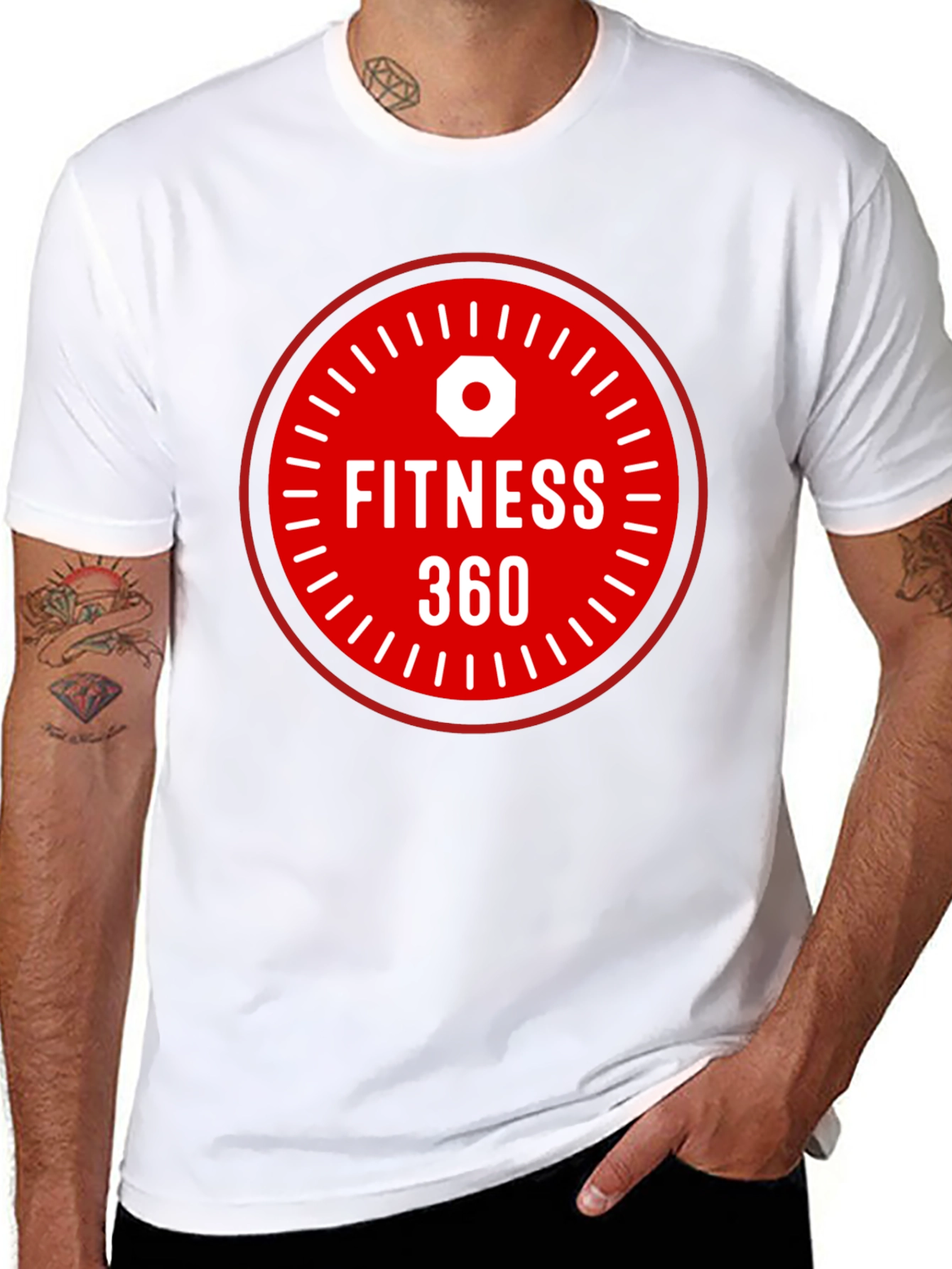 Fitness 360 Graphic T-Shirt - Black