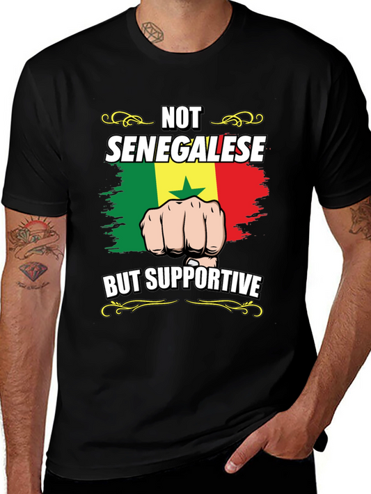 Senegal Supporter T-Shirt - Not Senegalese but Supportive Tee