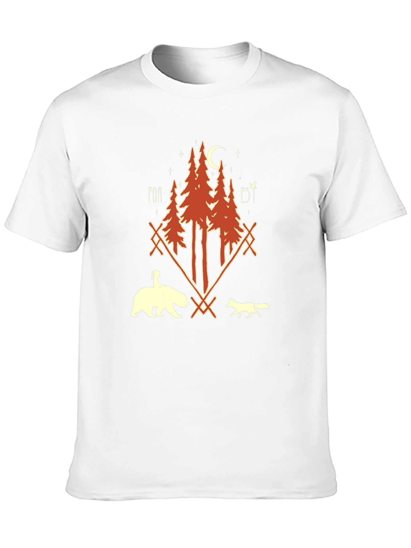 Forest Graphic Print T-Shirt - Unisex Nature Tee