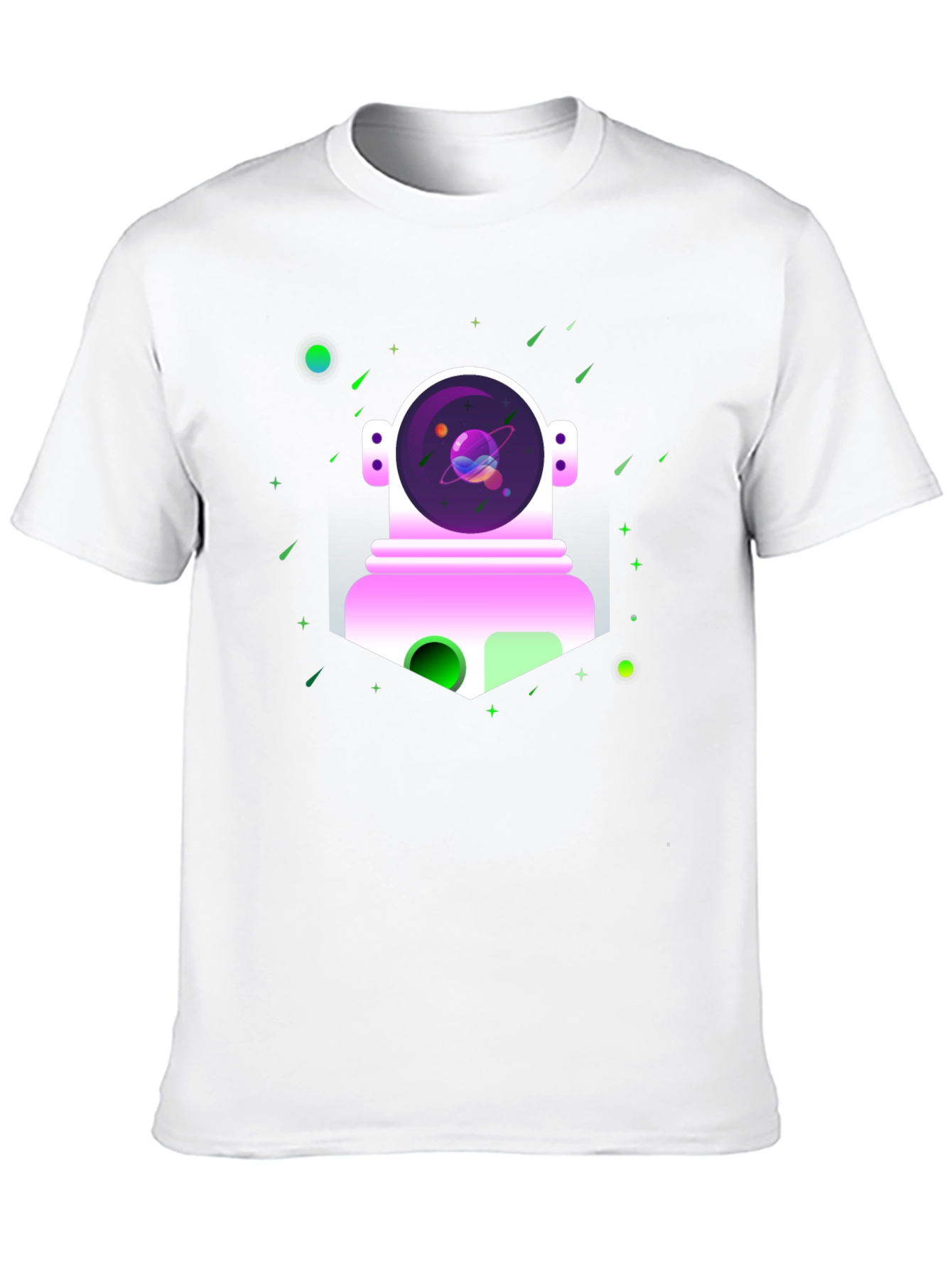 Astronaut in Space Graphic Tee - Black