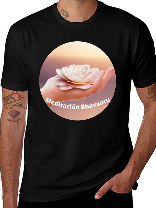 Meditación Bhavantu Black Tee - Relax in Style!