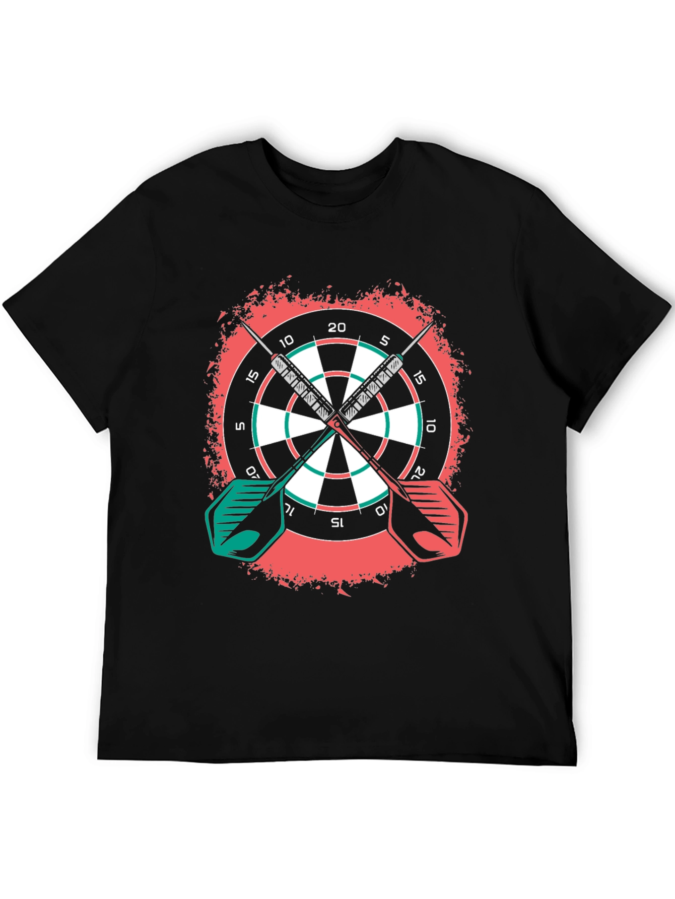 Dartboard Graphic Tee - Sporty Casual Wear