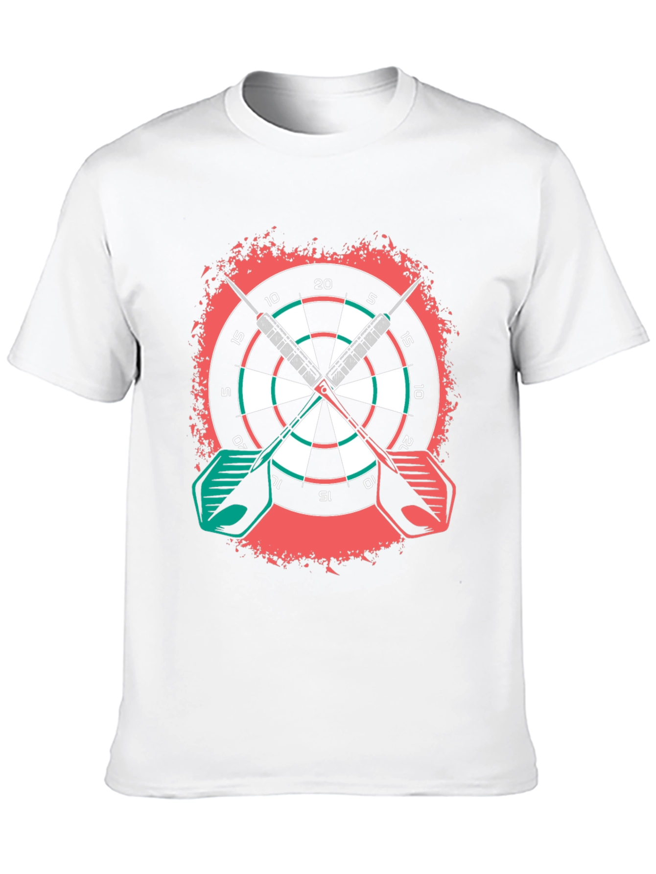 Dartboard Graphic Tee - Sporty Casual Wear