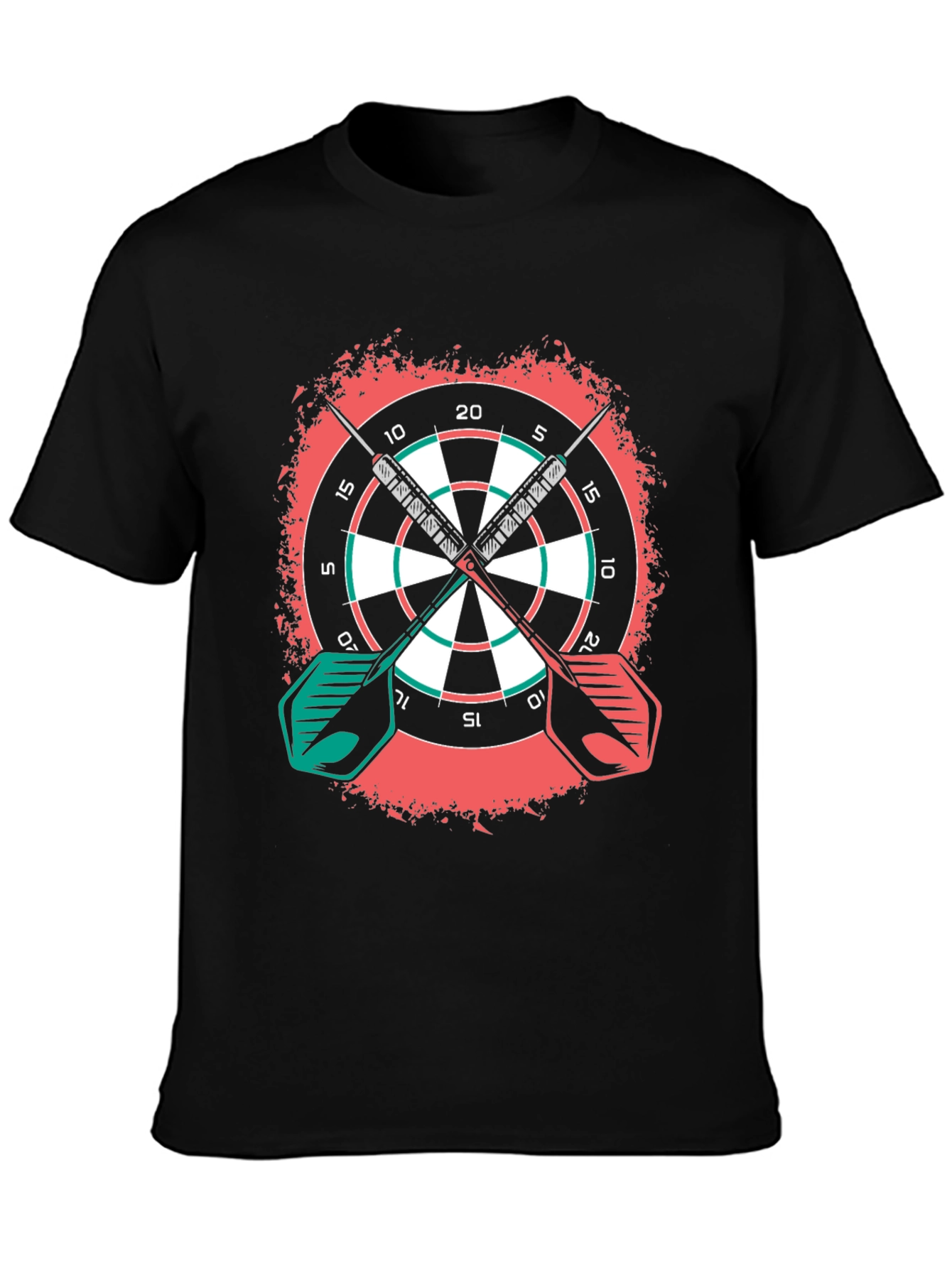 Dartboard Graphic Tee - Sporty Casual Wear
