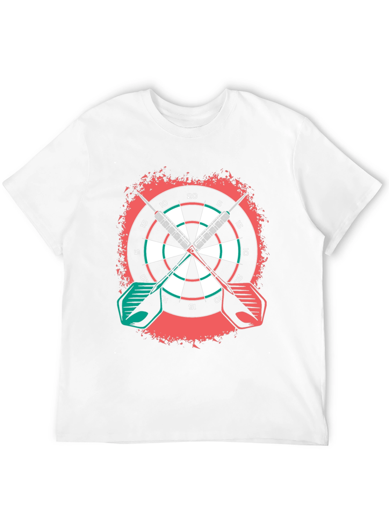 Dartboard Graphic Tee - Sporty Casual Wear