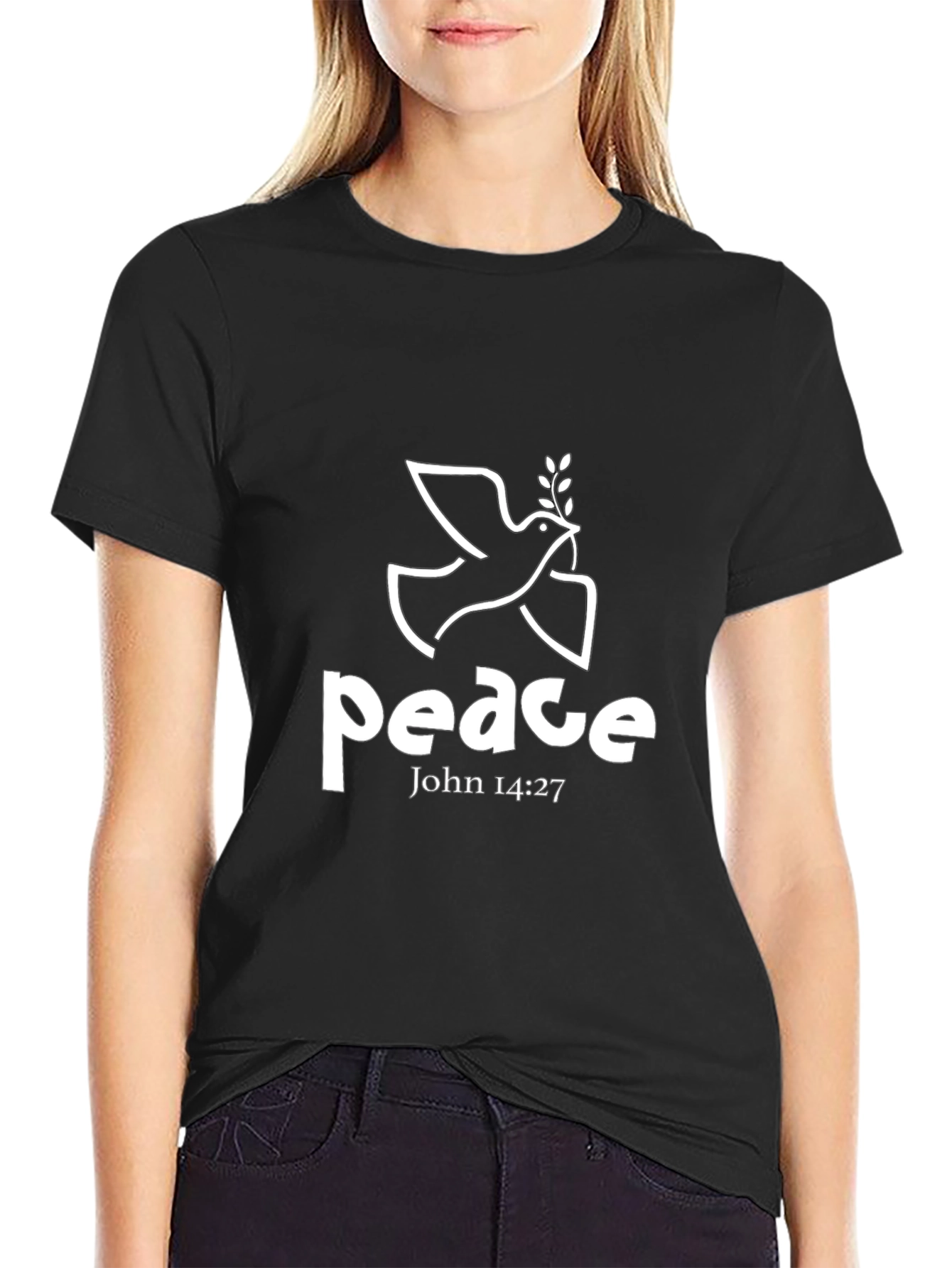 Peace Dove T-Shirt - John 14:27 Christian Apparel