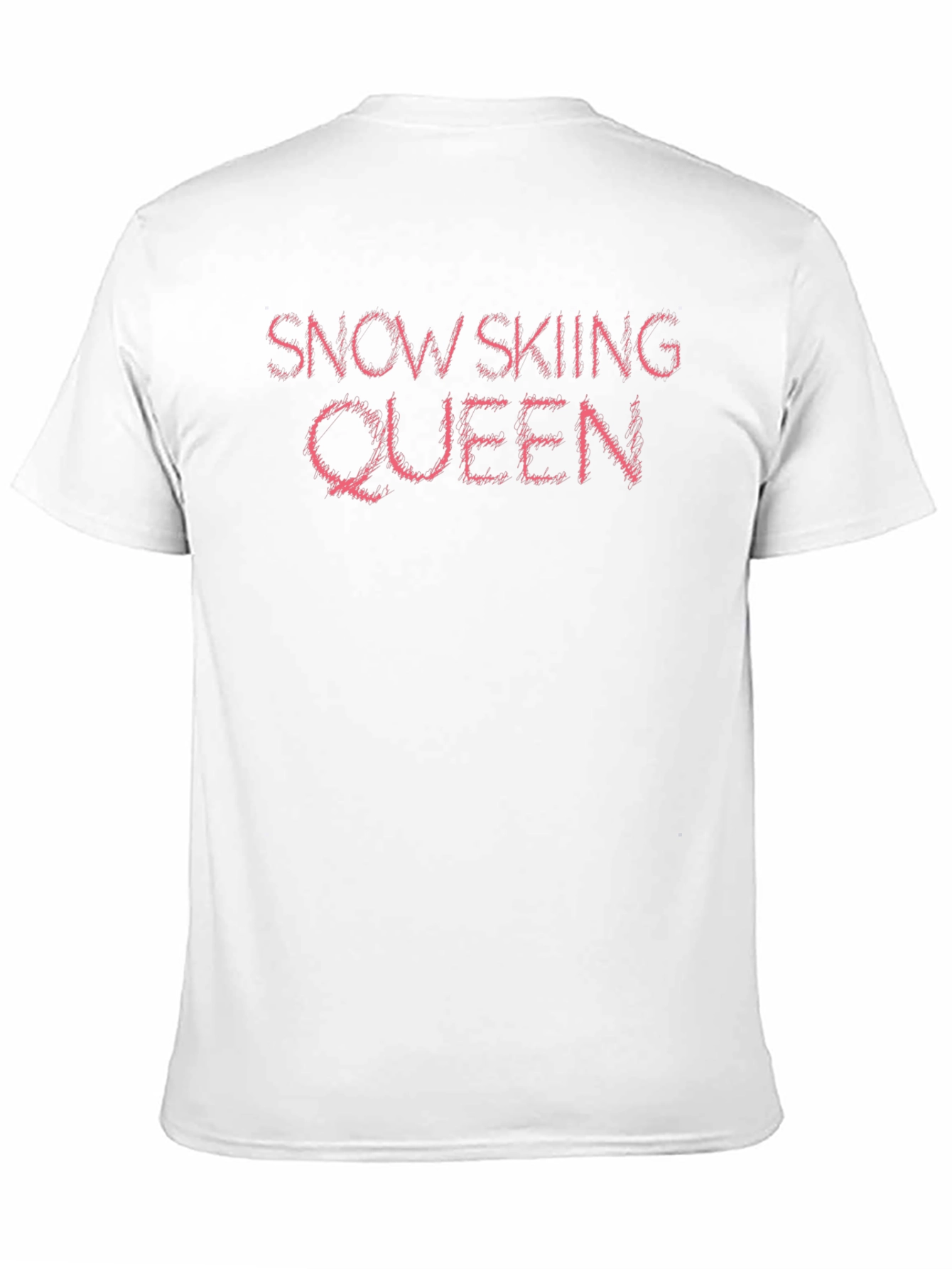 Snow Skiing Queen Black T-Shirt