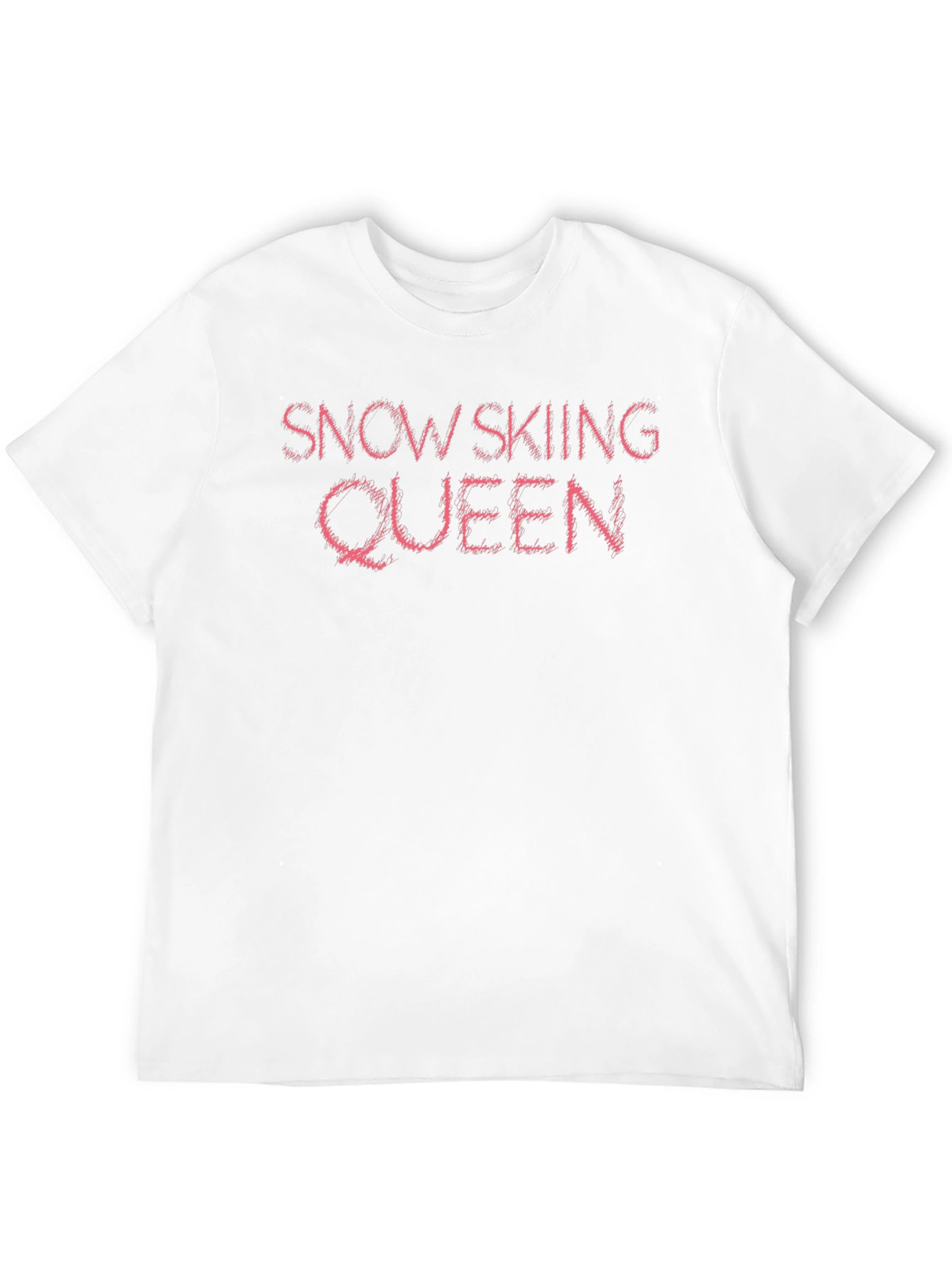 Snow Skiing Queen Black T-Shirt