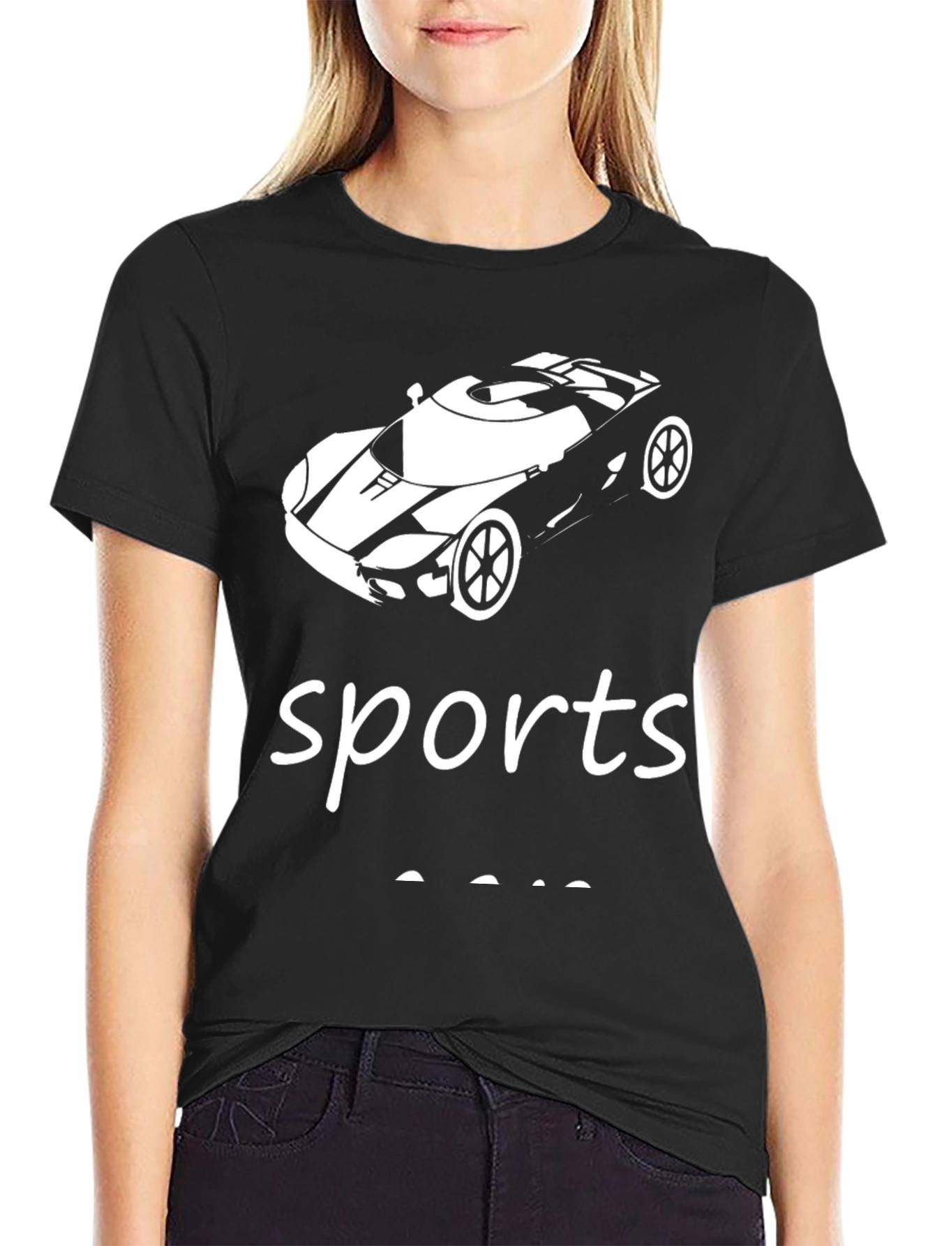 Sports Car T-Shirt - Black Graphic Tee