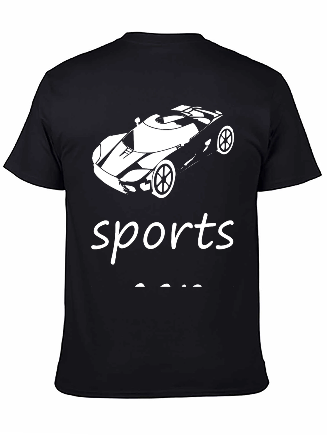 Sports Car T-Shirt - Black Graphic Tee