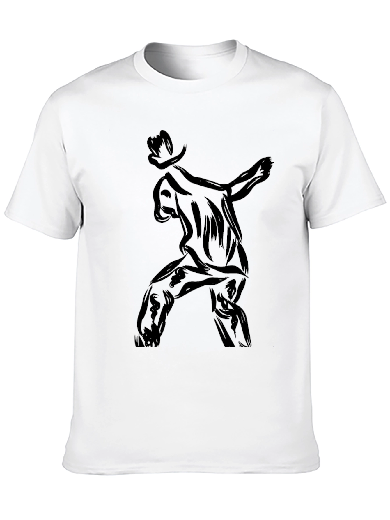 Black T-Shirt with Cowboy Graphic Tee