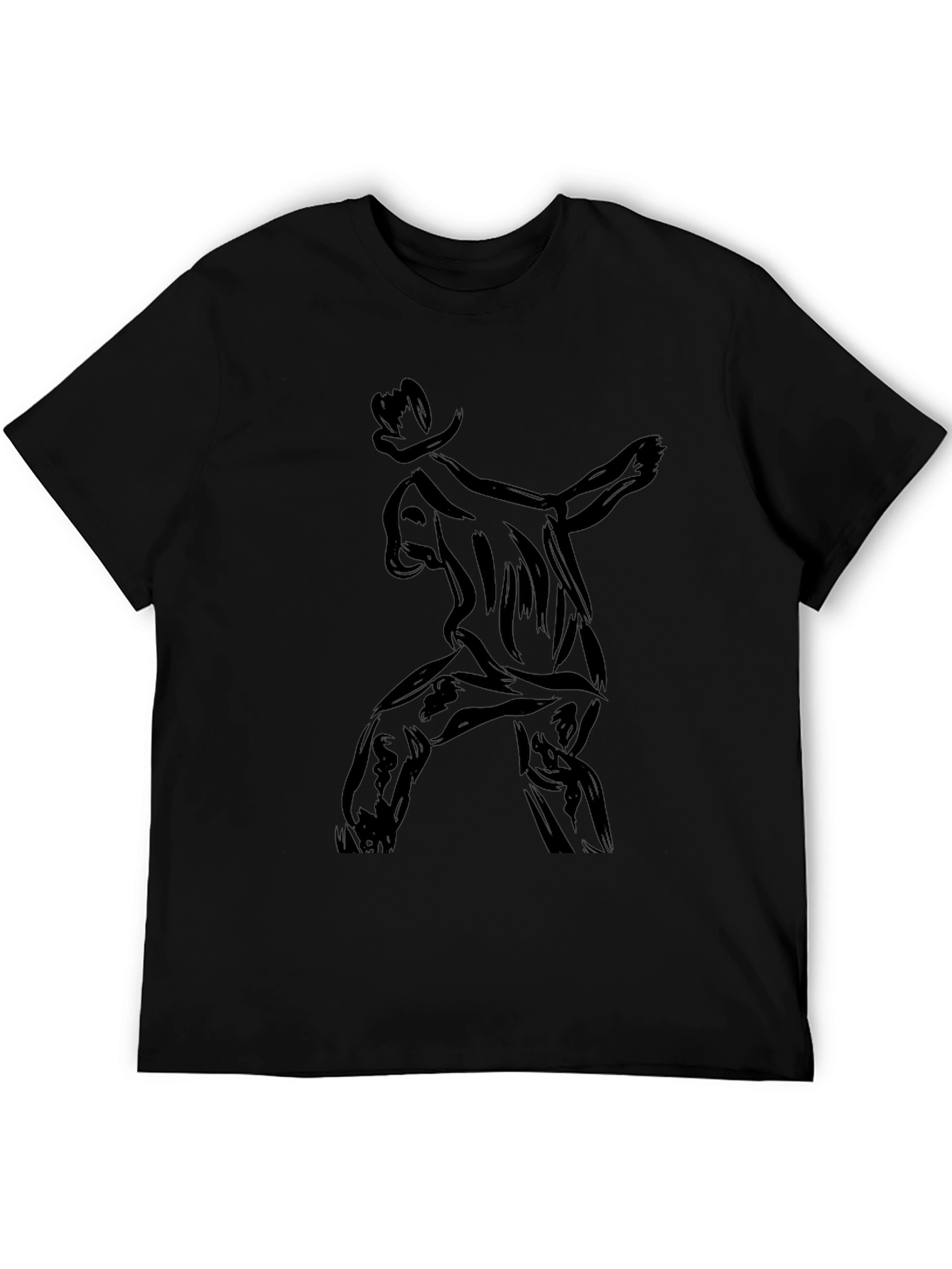 Black T-Shirt with Cowboy Graphic Tee
