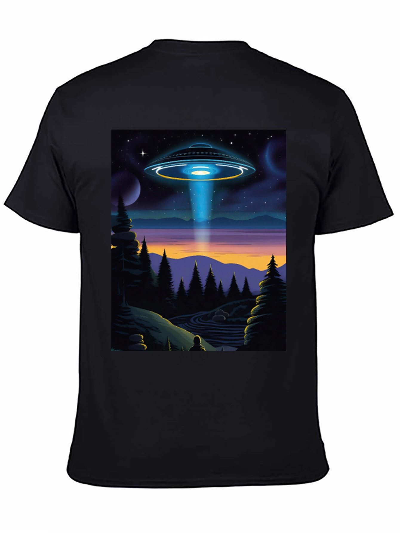 UFO Abduction Graphic Tee