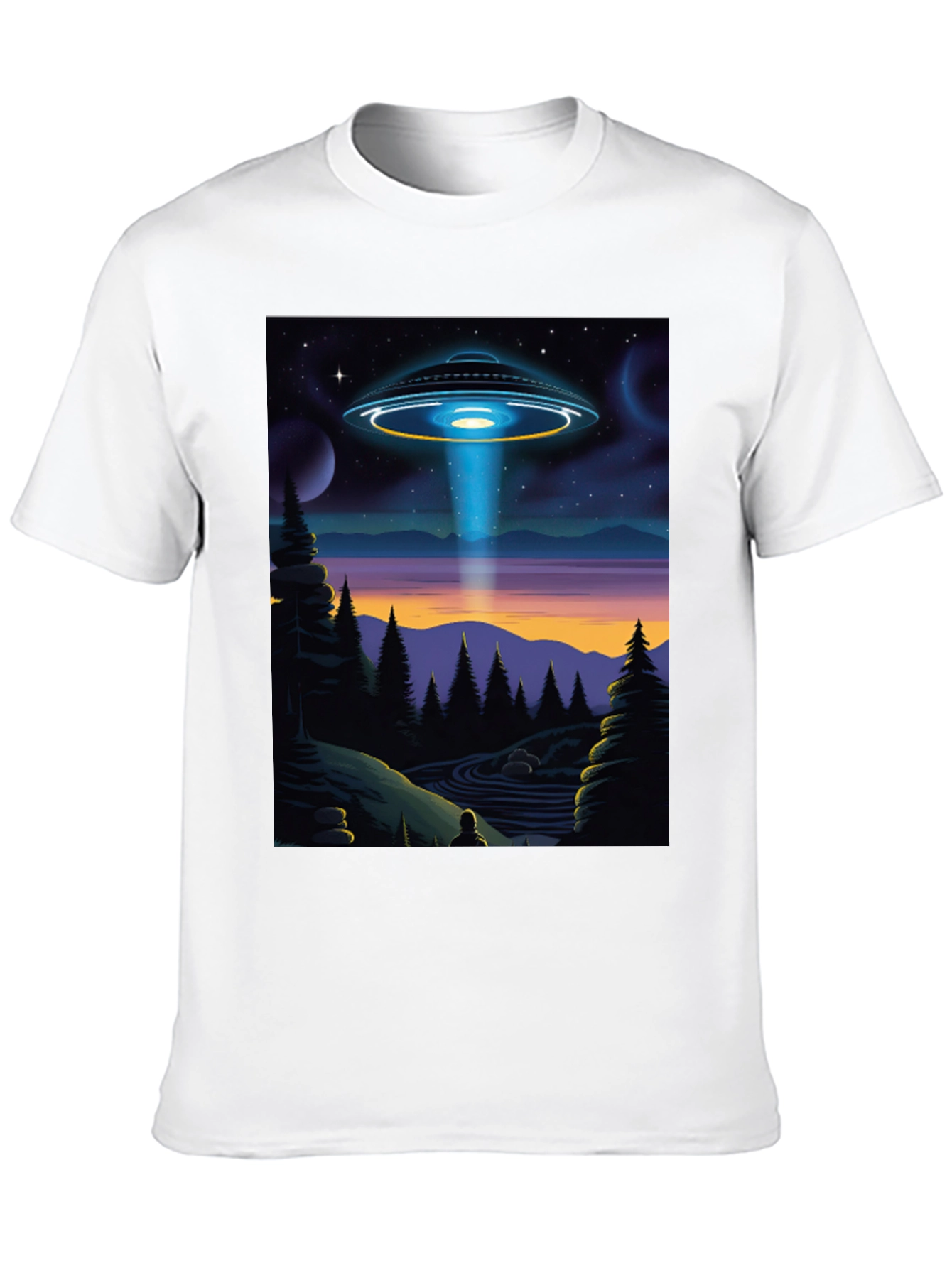 UFO Abduction Graphic Tee