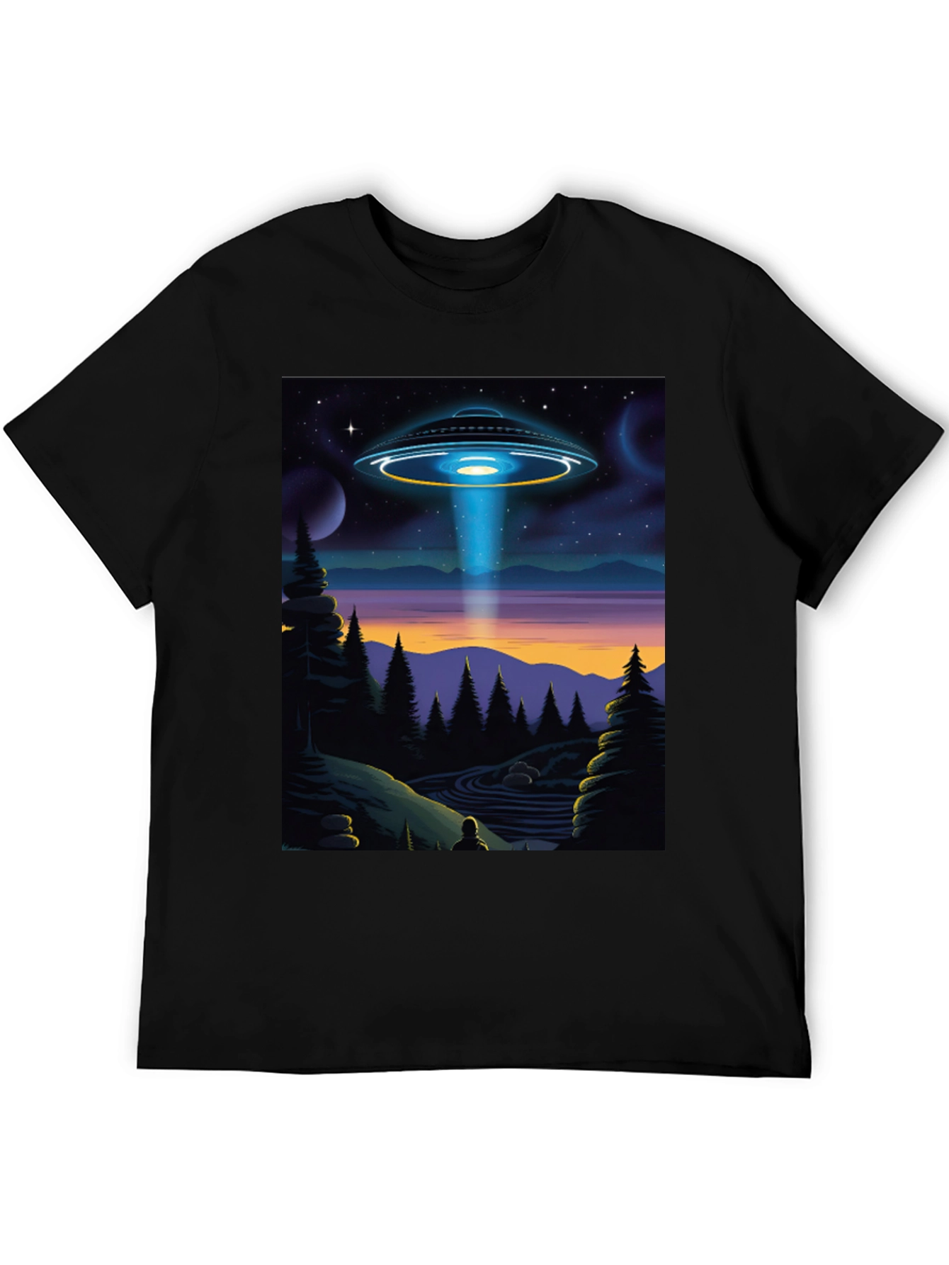 UFO Abduction Graphic Tee
