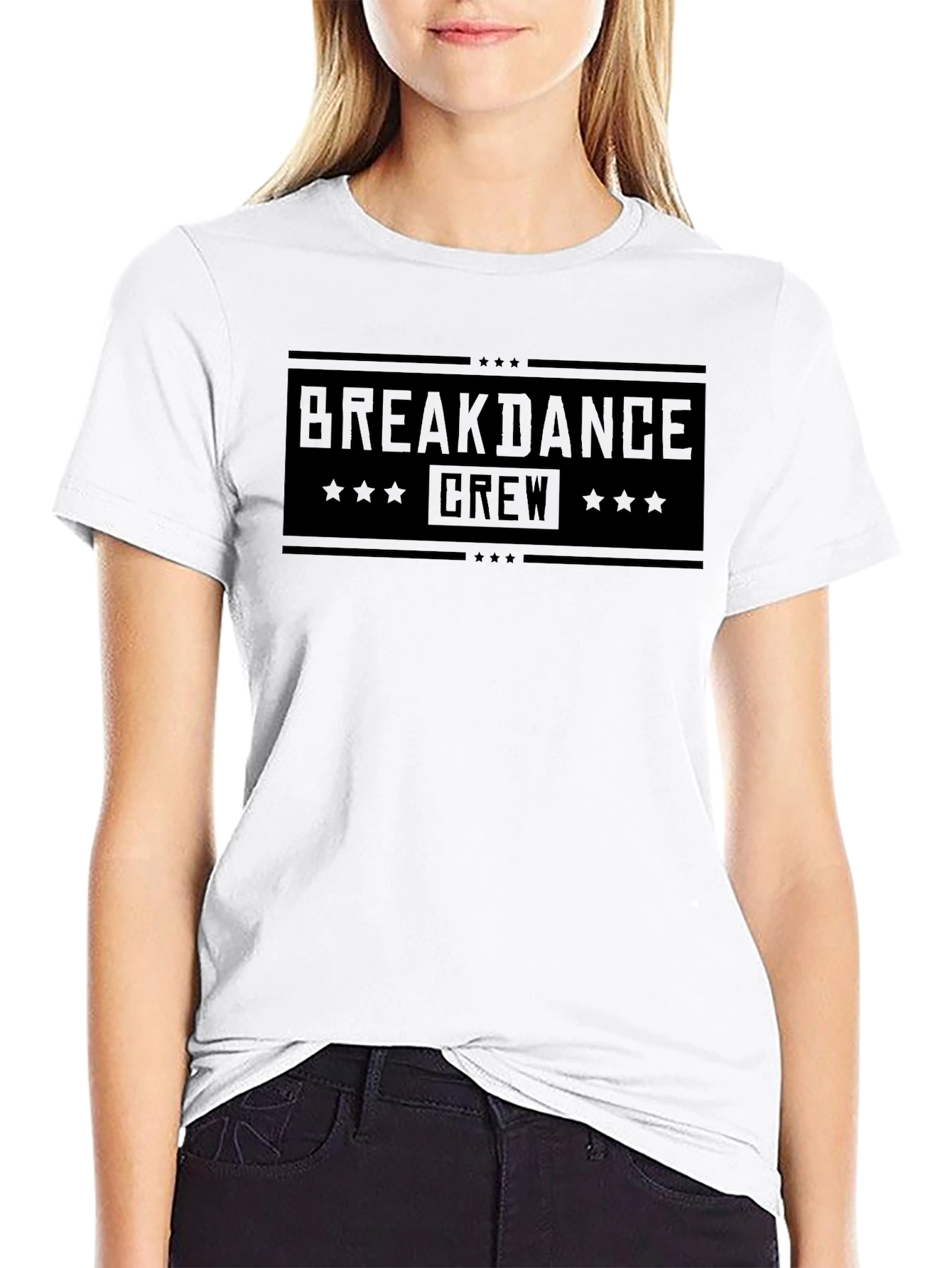 Breakdance Crew Graphic T-Shirt - Black