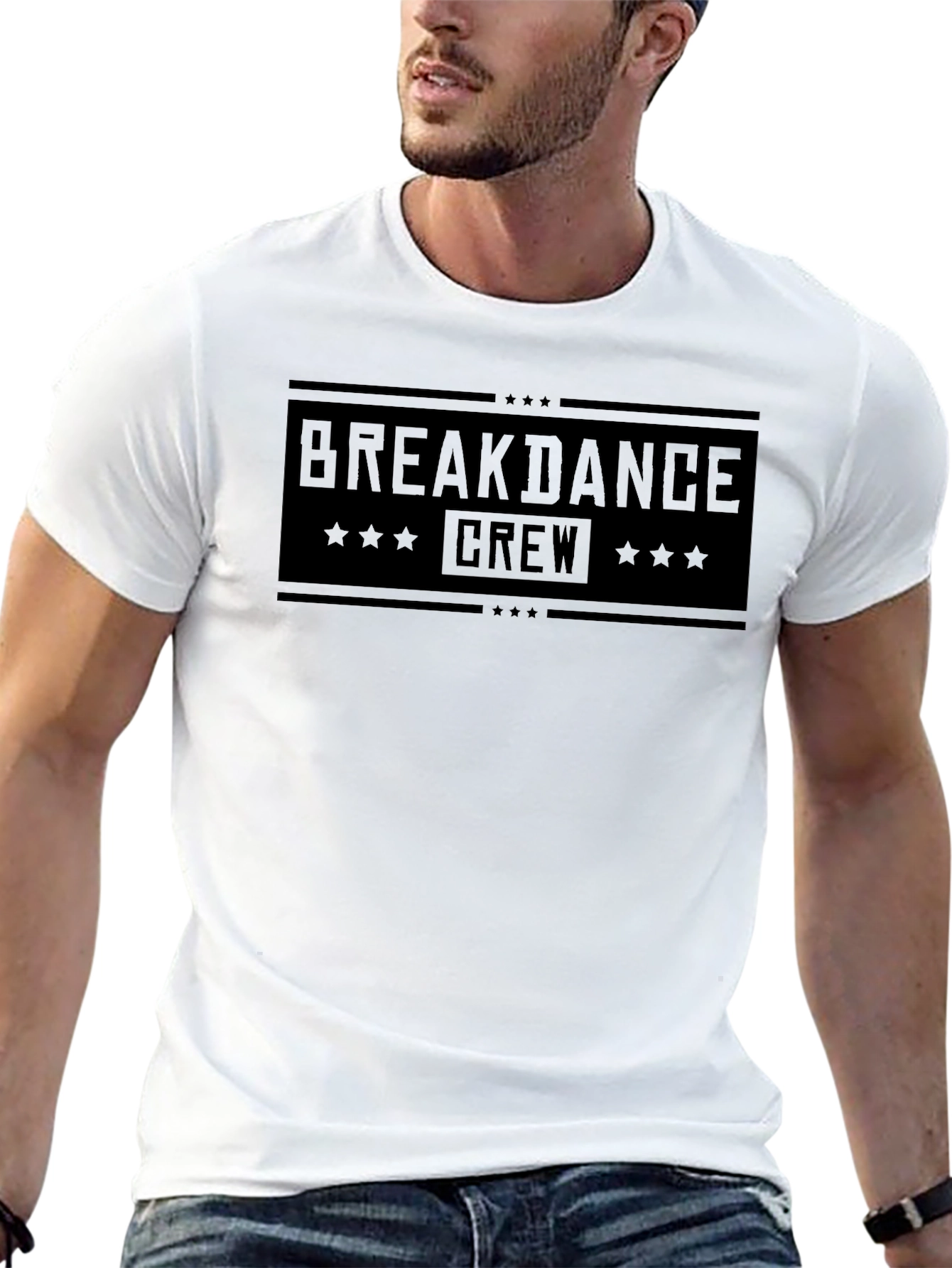Breakdance Crew Graphic T-Shirt - Black