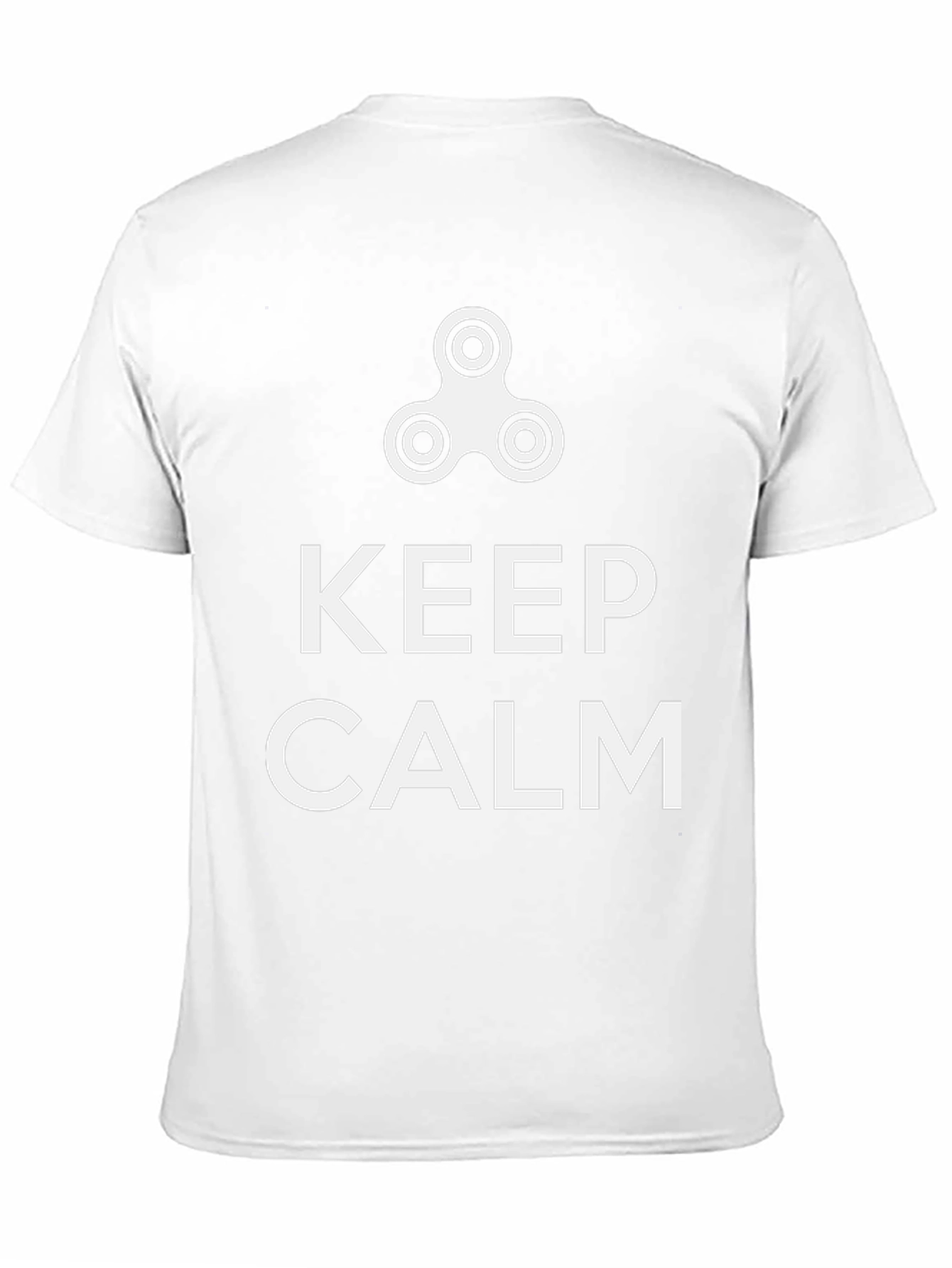 Keep Calm Fidget Spinner Graphic Tee - Black
