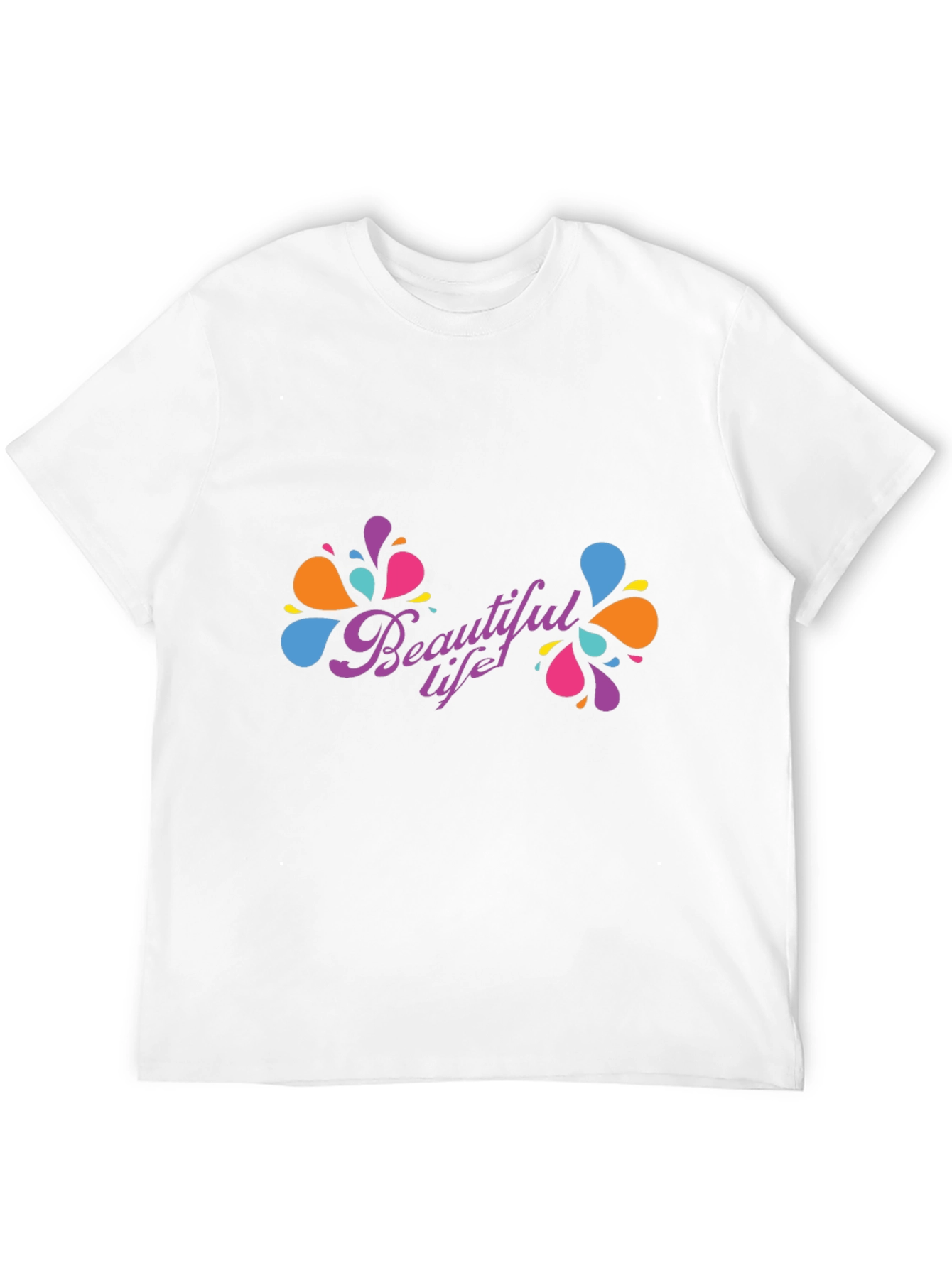 Beautiful Life Black T-Shirt - Modern Design