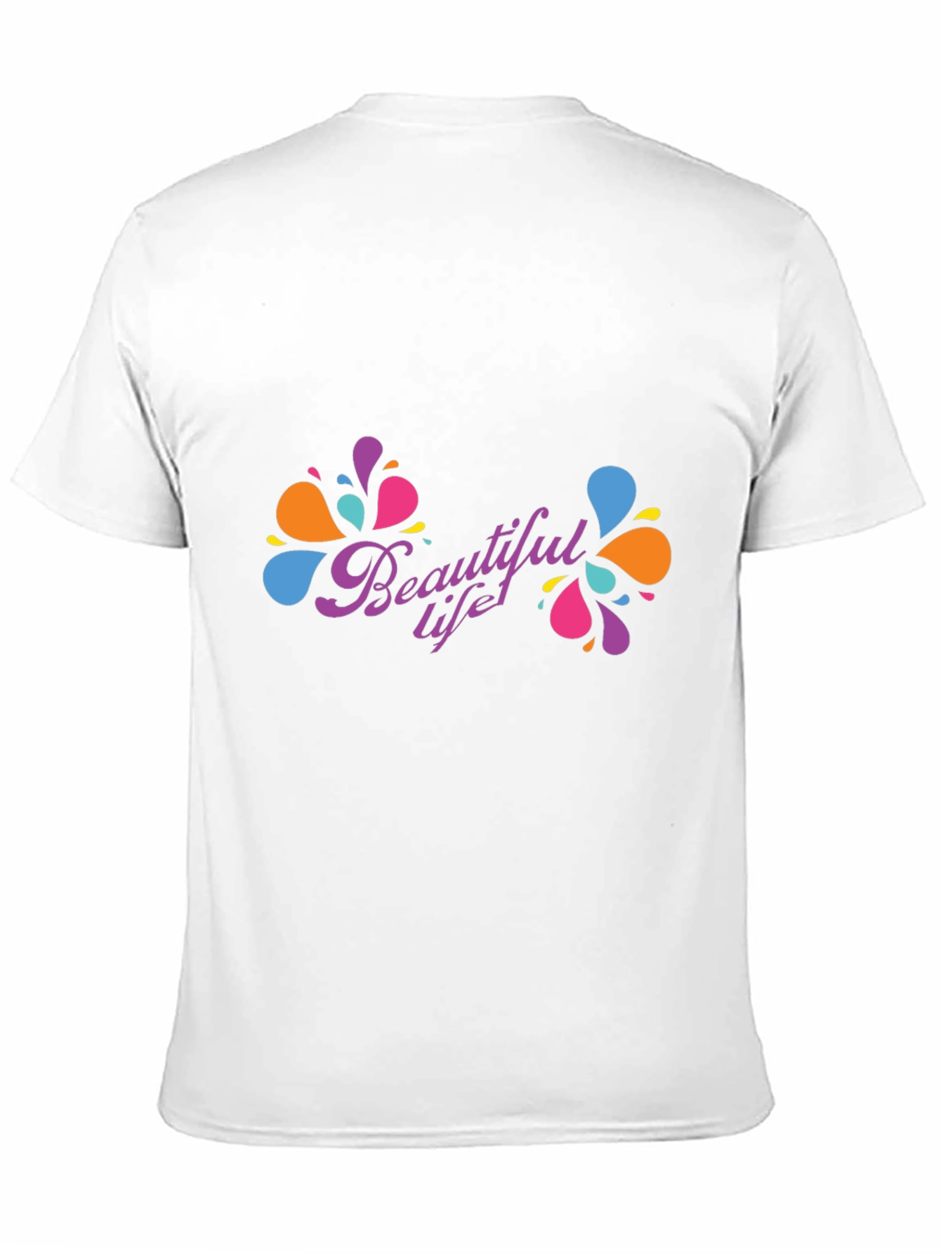 Beautiful Life Black T-Shirt - Modern Design