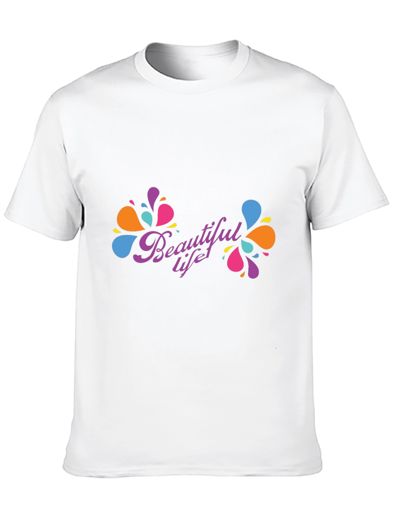 Beautiful Life Black T-Shirt - Modern Design