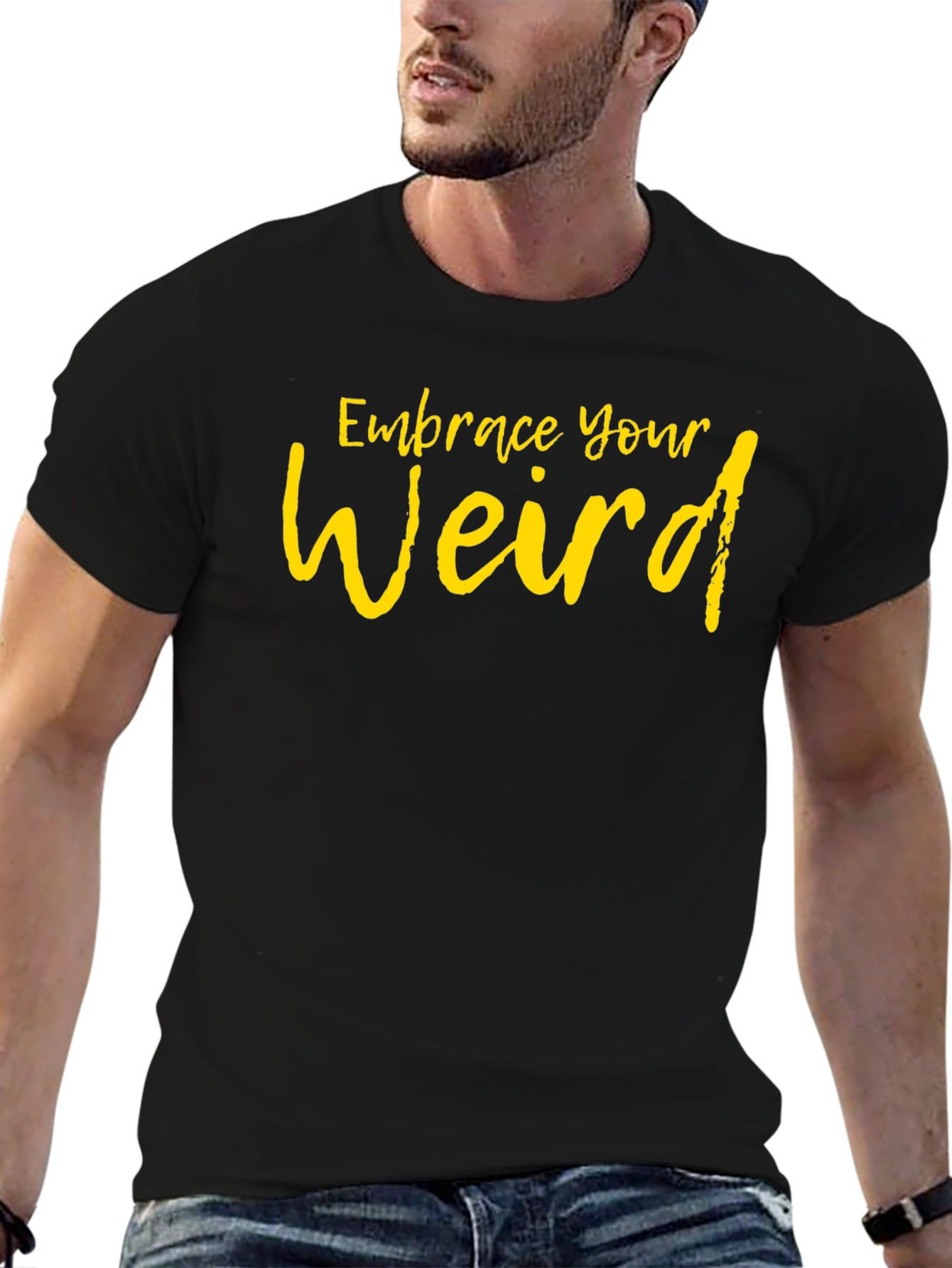 Embrace Your Weird Black Graphic Tee