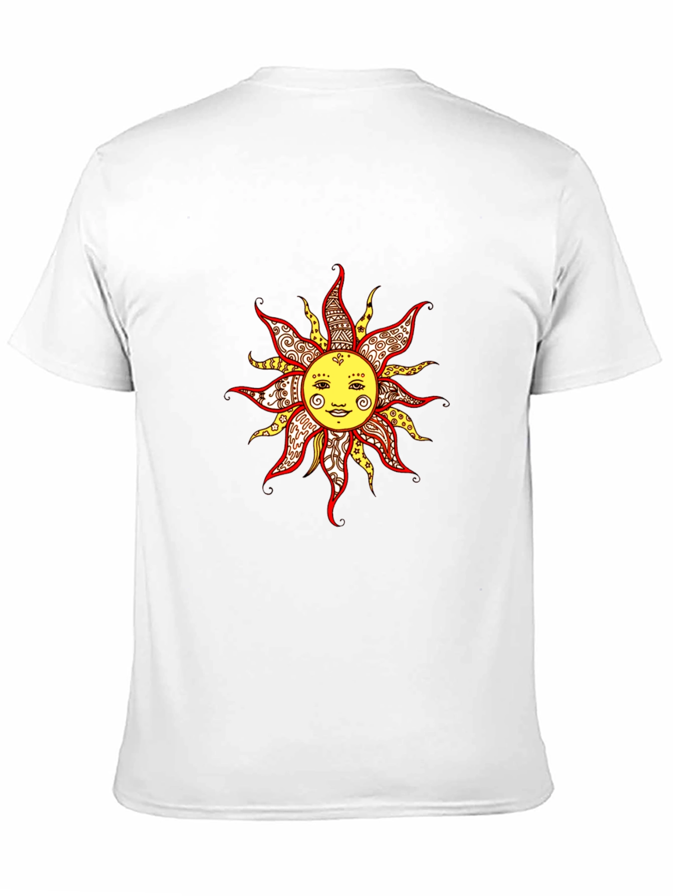 Smiling Sun Graphic Tee - Black Unisex T-Shirt