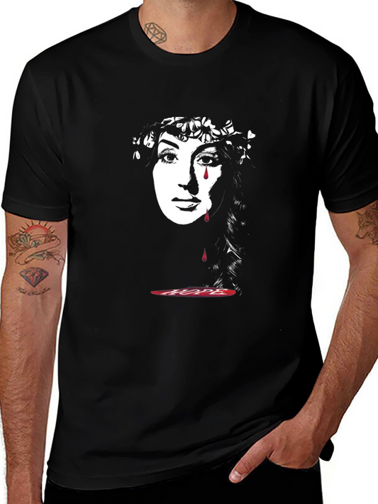 Tearful Hope Graphic Tee - Black