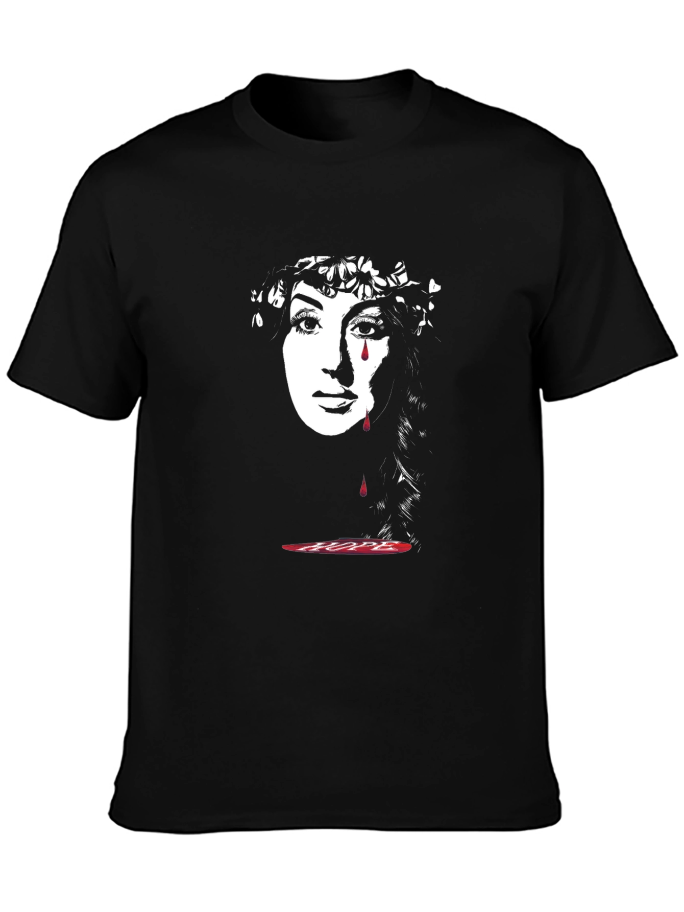Tearful Hope Graphic Tee - Black