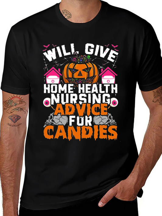 Halloween Home Health Nursing Advice T-Shirt