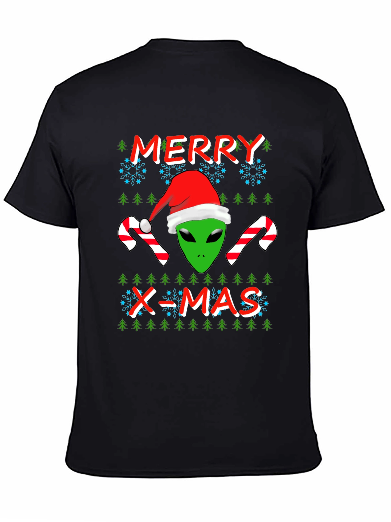 Alien Merry X-Mas Holiday T-Shirt