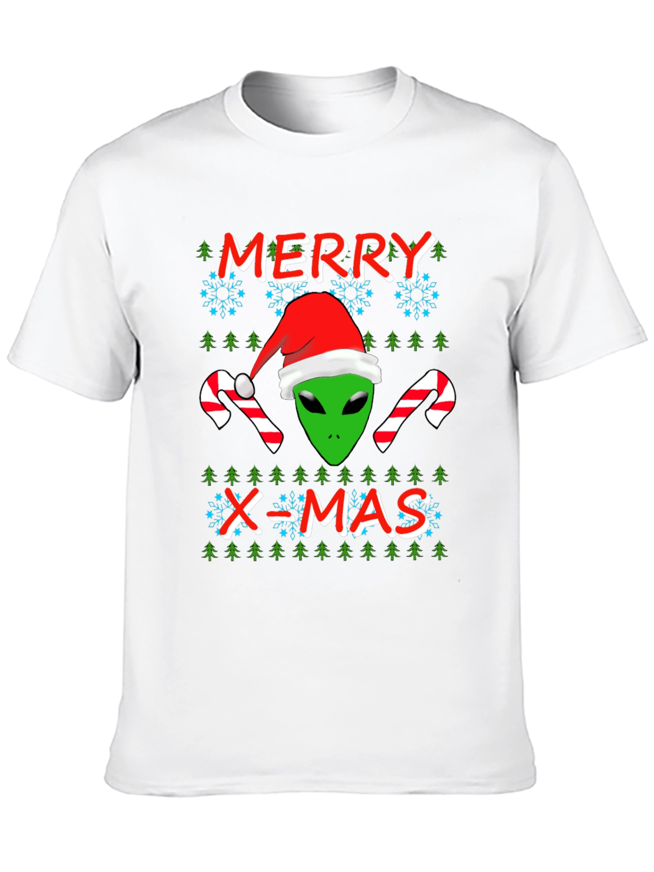 Alien Merry X-Mas Holiday T-Shirt