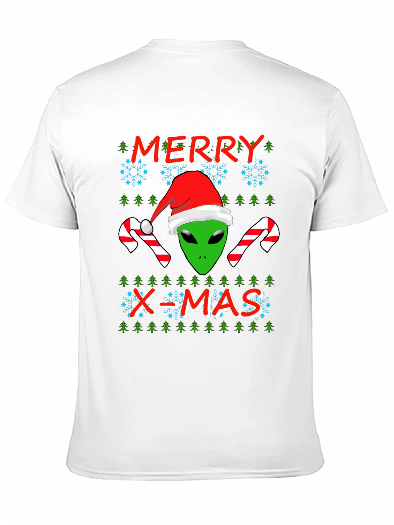 Alien Merry X-Mas Holiday T-Shirt