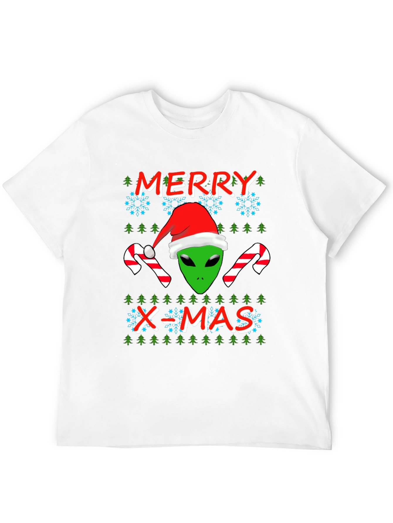 Alien Merry X-Mas Holiday T-Shirt