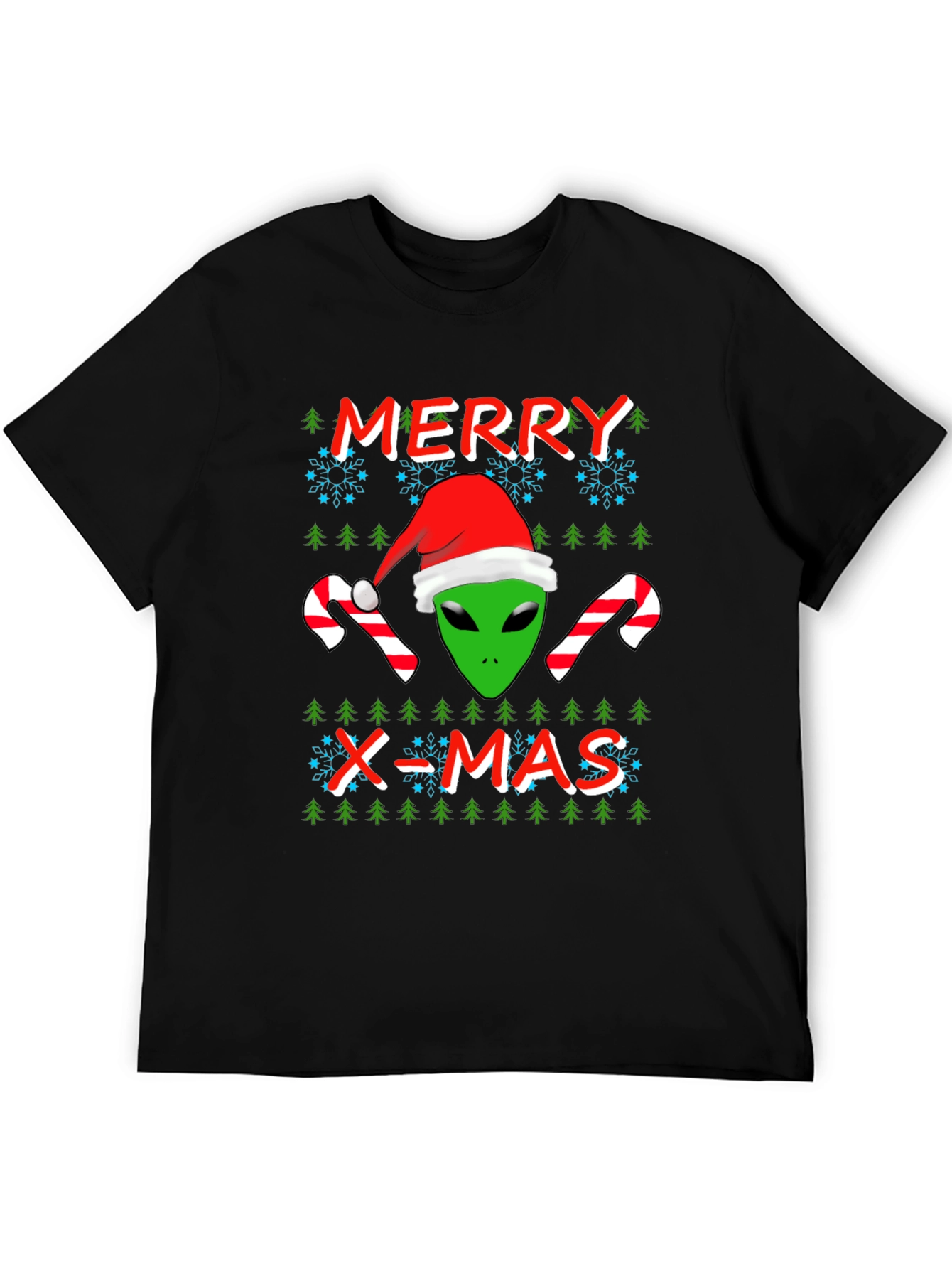 Alien Merry X-Mas Holiday T-Shirt