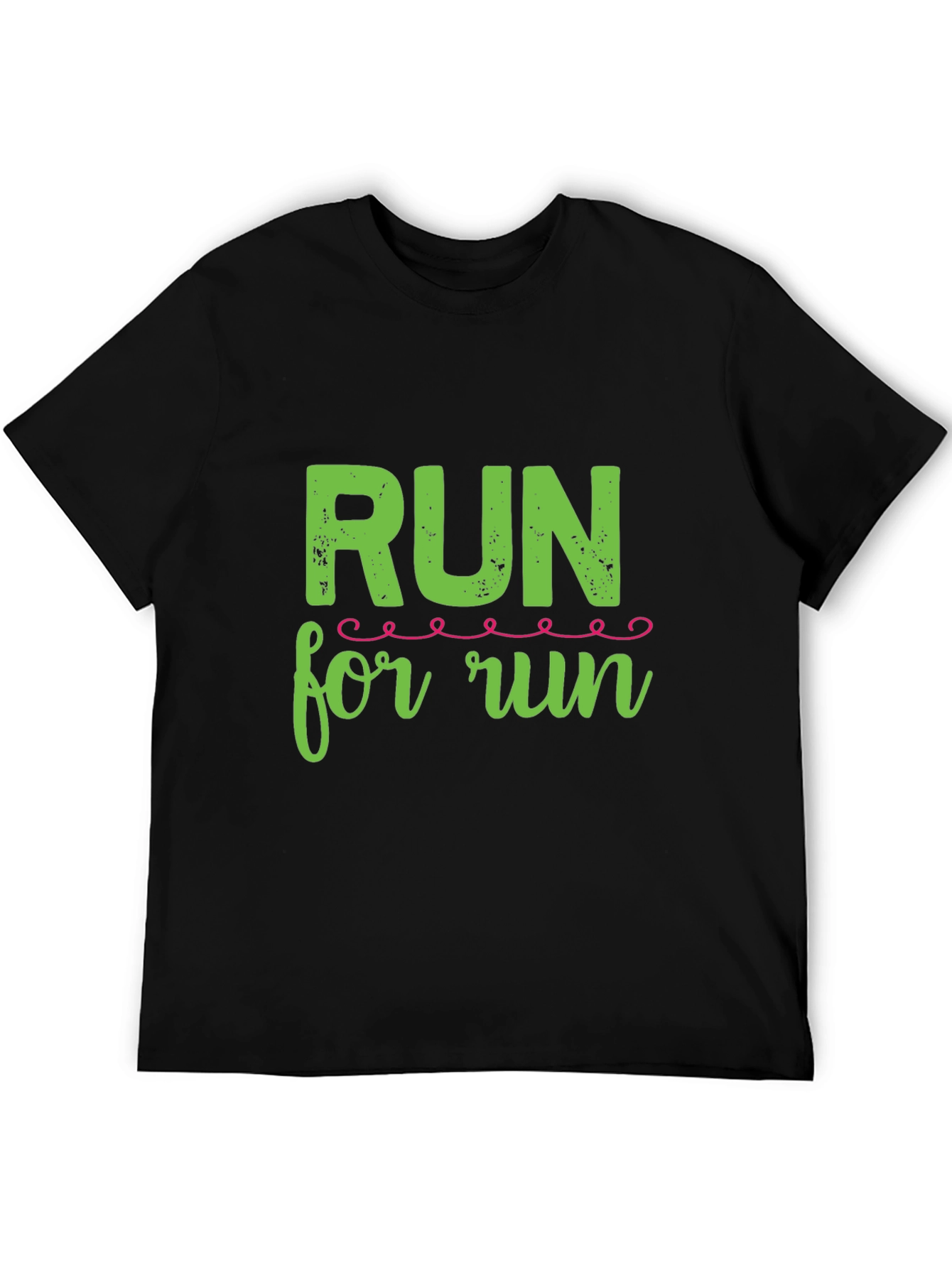 Run For Run Black T-Shirt