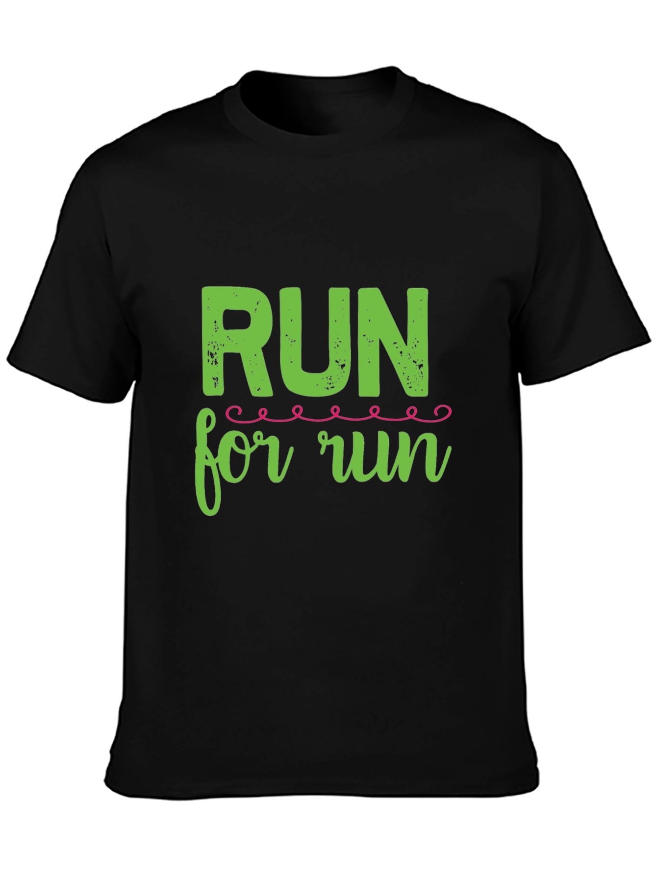 Run For Run Black T-Shirt