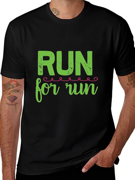 Run For Run Black T-Shirt