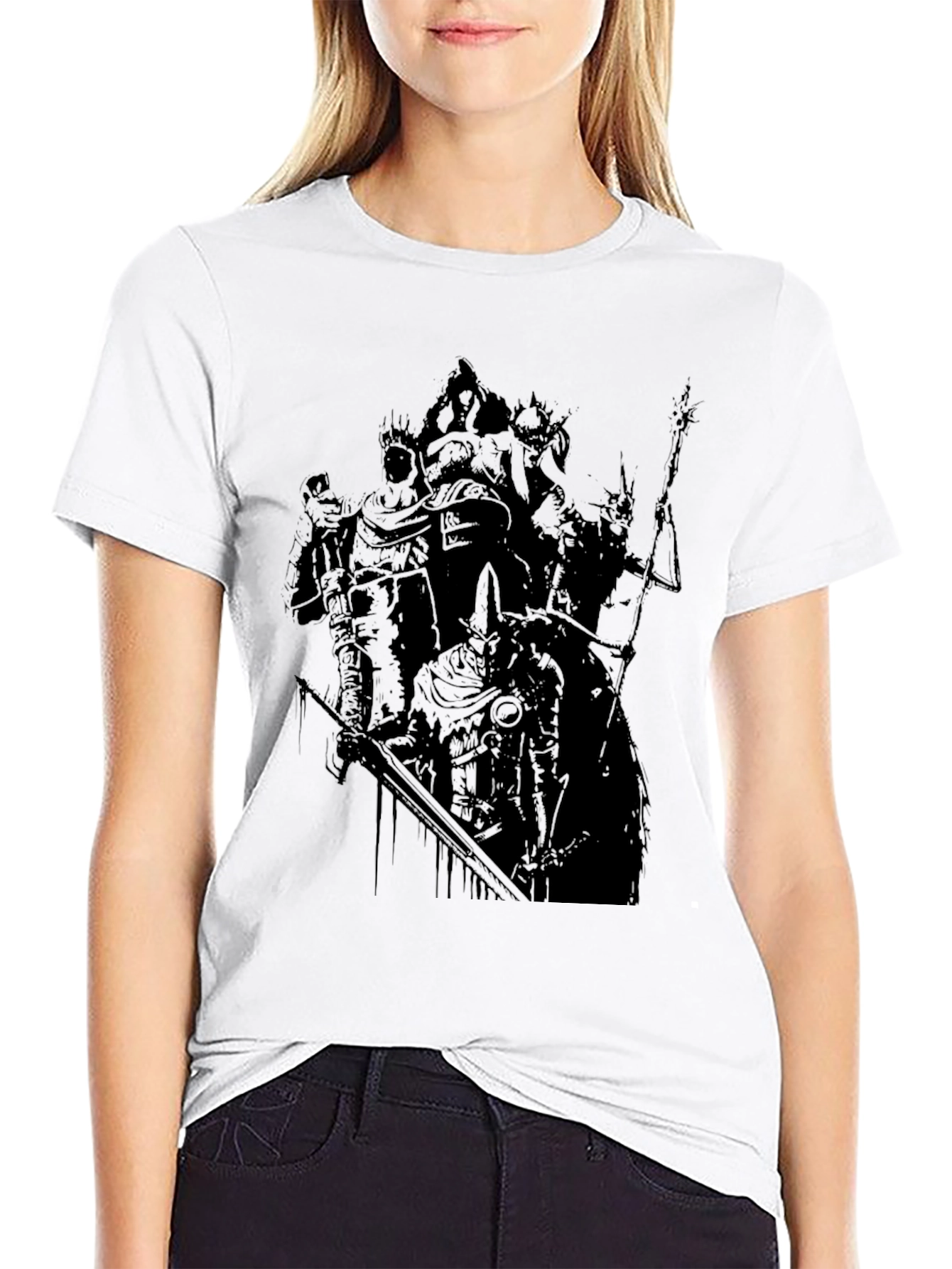 Mens Graphic Print Black T-Shirt