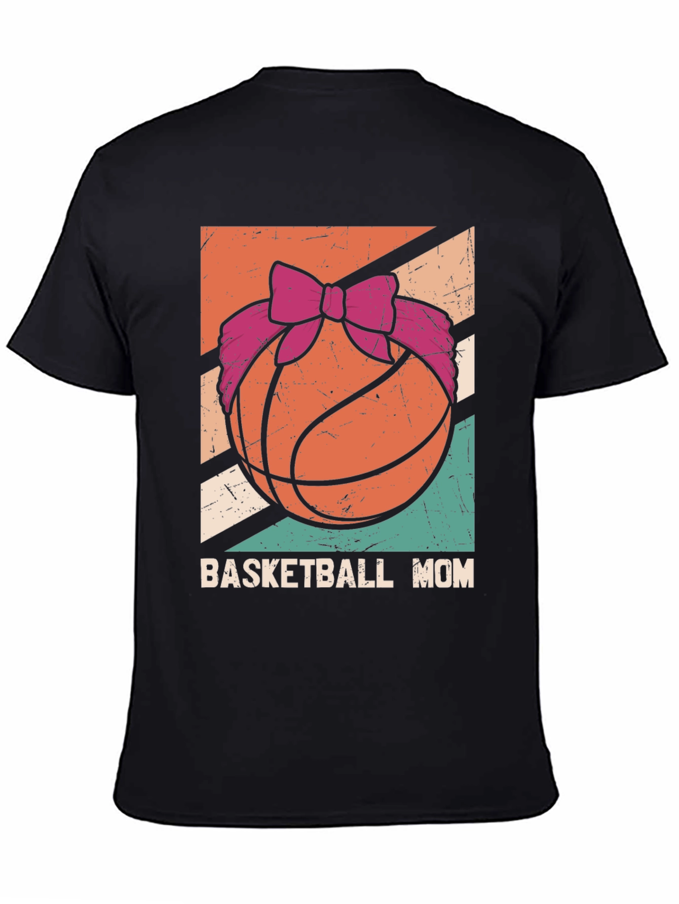 Basketball Mom Graphic Tee - Black