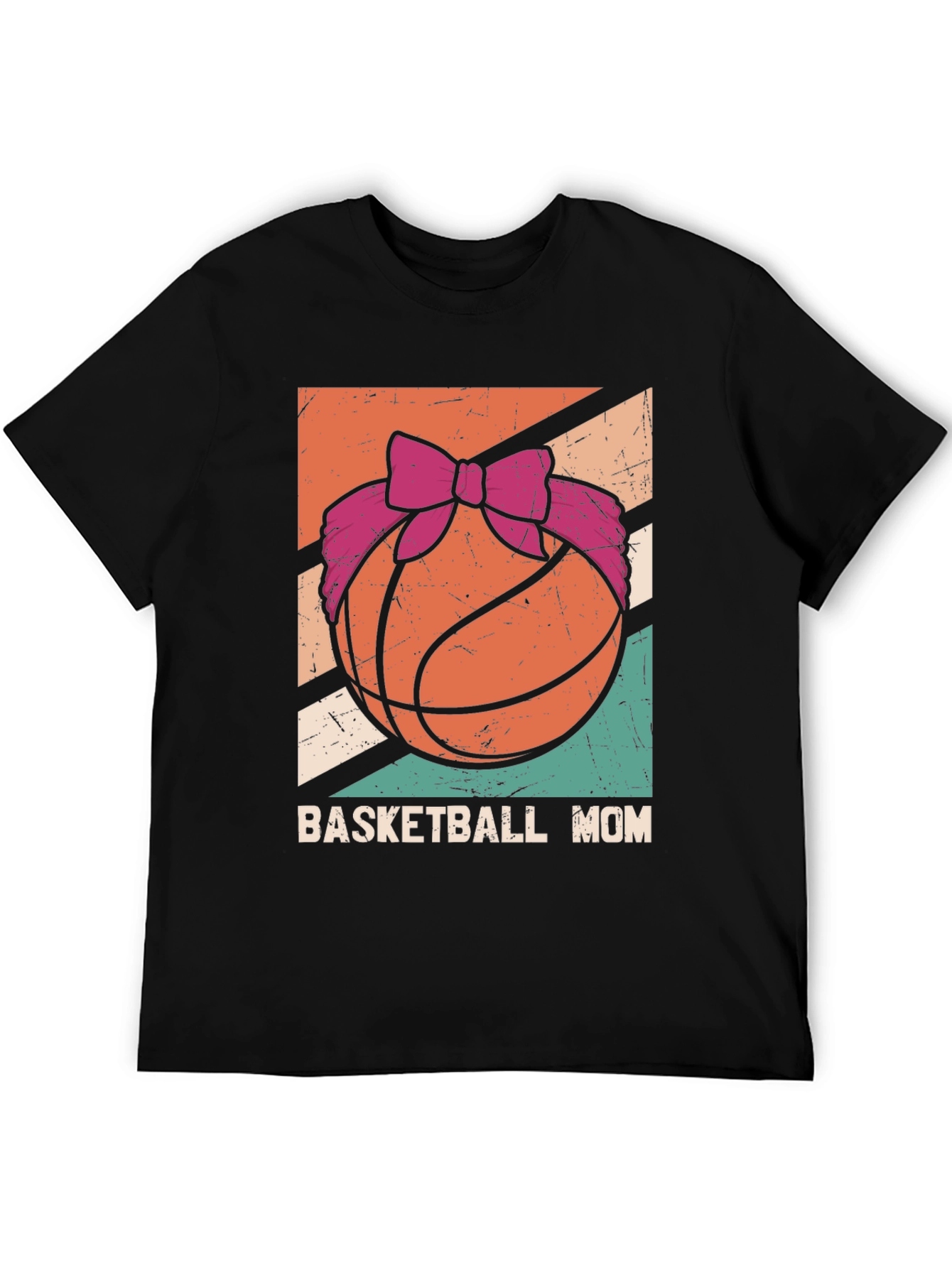 Basketball Mom Graphic Tee - Black
