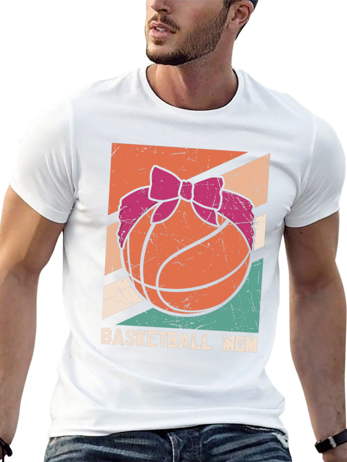 Basketball Mom Graphic Tee - Black