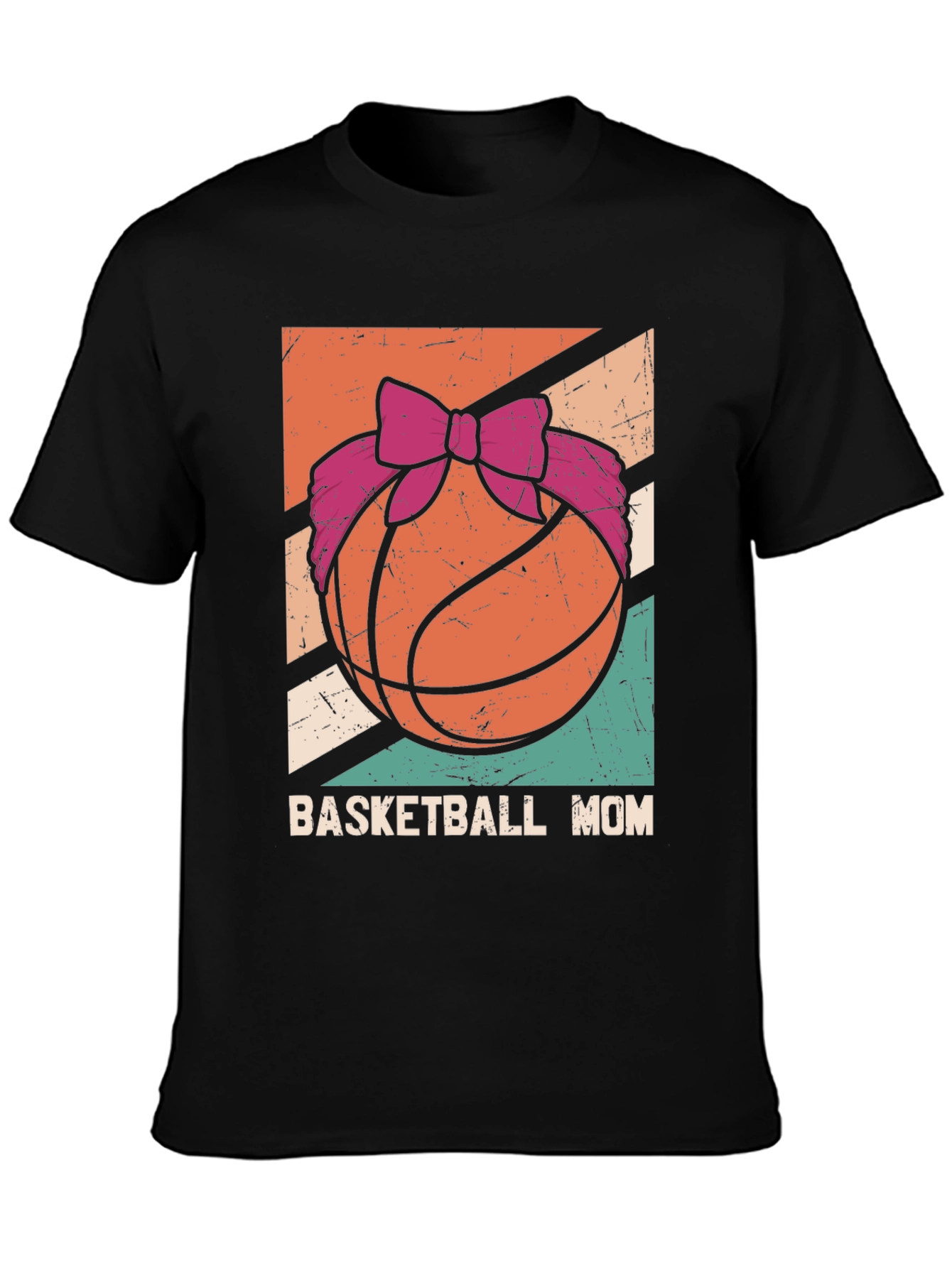 Basketball Mom Graphic Tee - Black