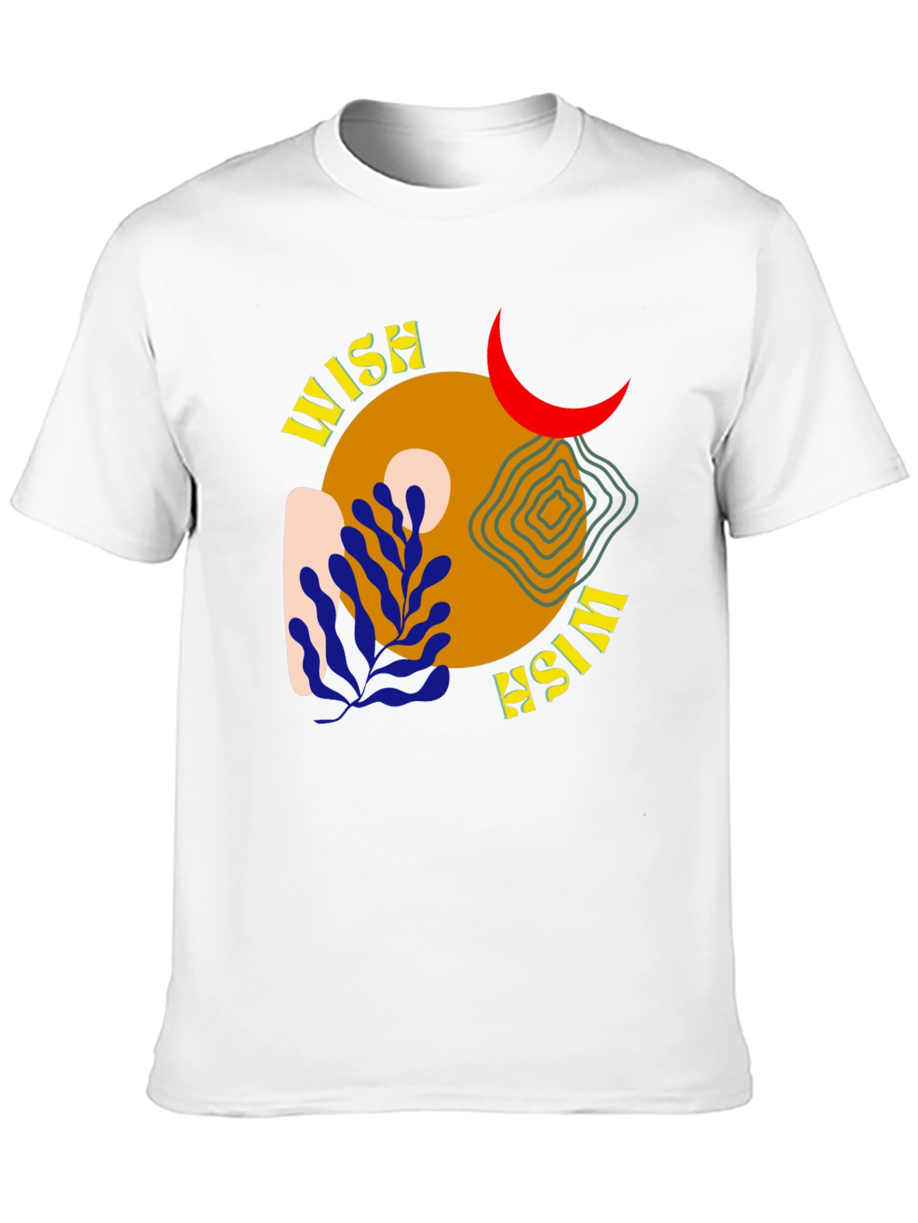 Wish Graphic Tee - Black Cotton Casual Shirt