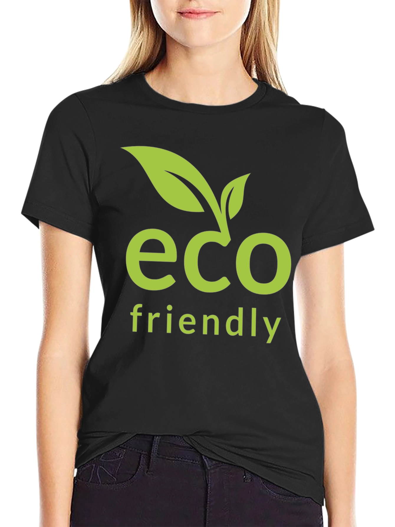 Eco Friendly Graphic T-Shirt - Black