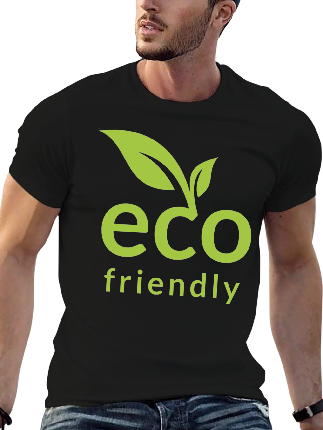 Eco Friendly Graphic T-Shirt - Black