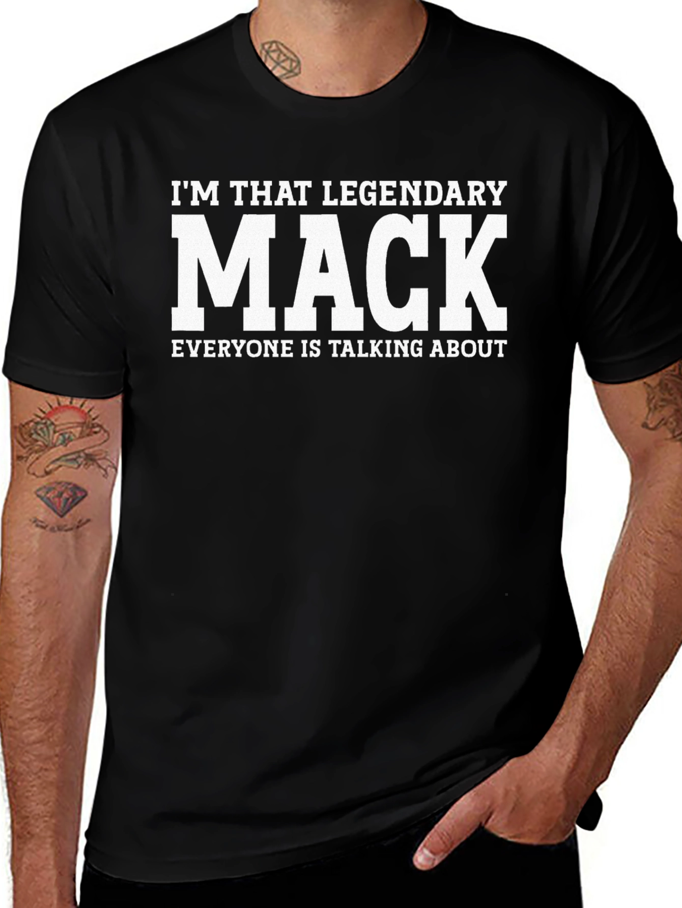 Legendary Mack Funny Black T-Shirt