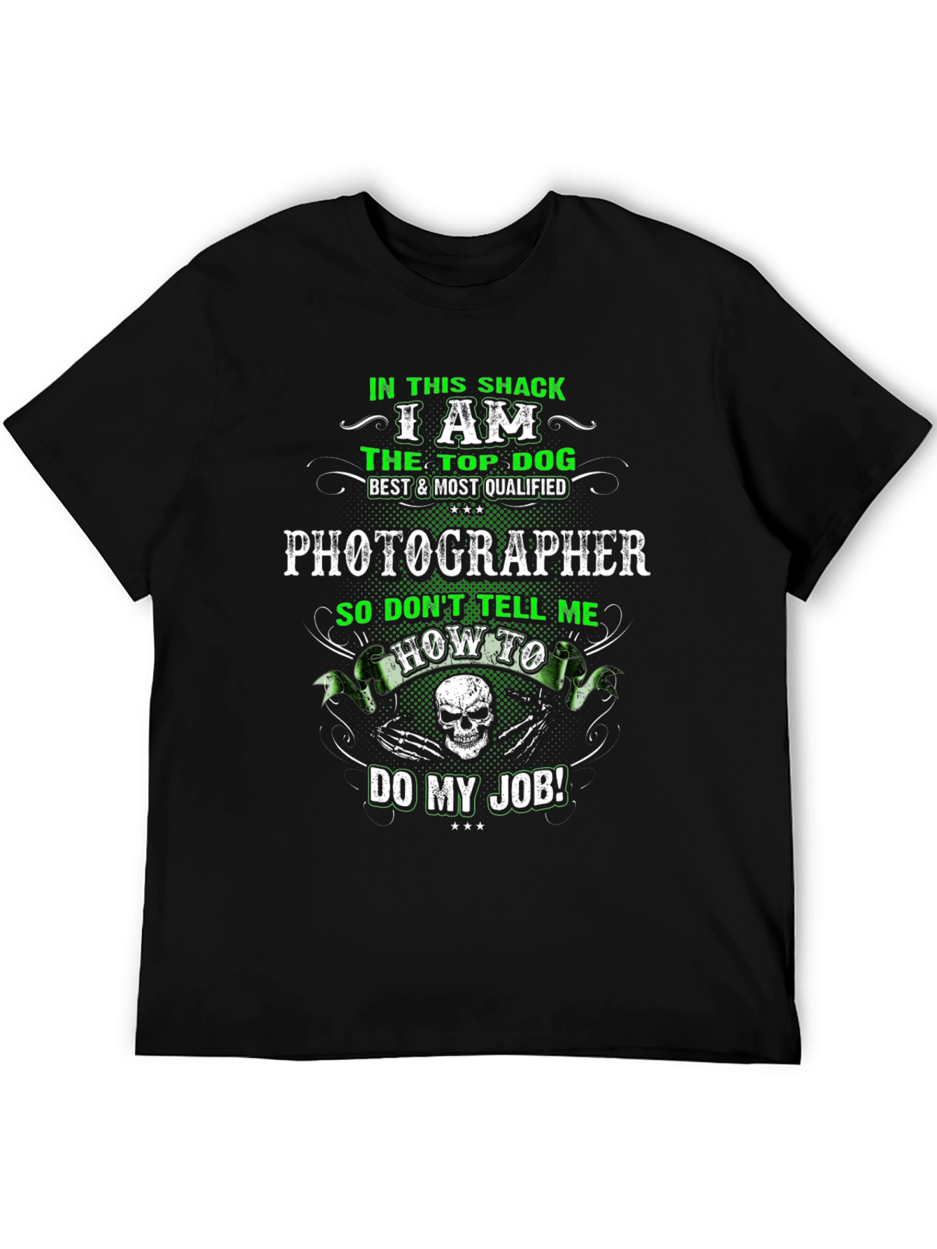 Photographer Top Dog Graphic T-Shirt