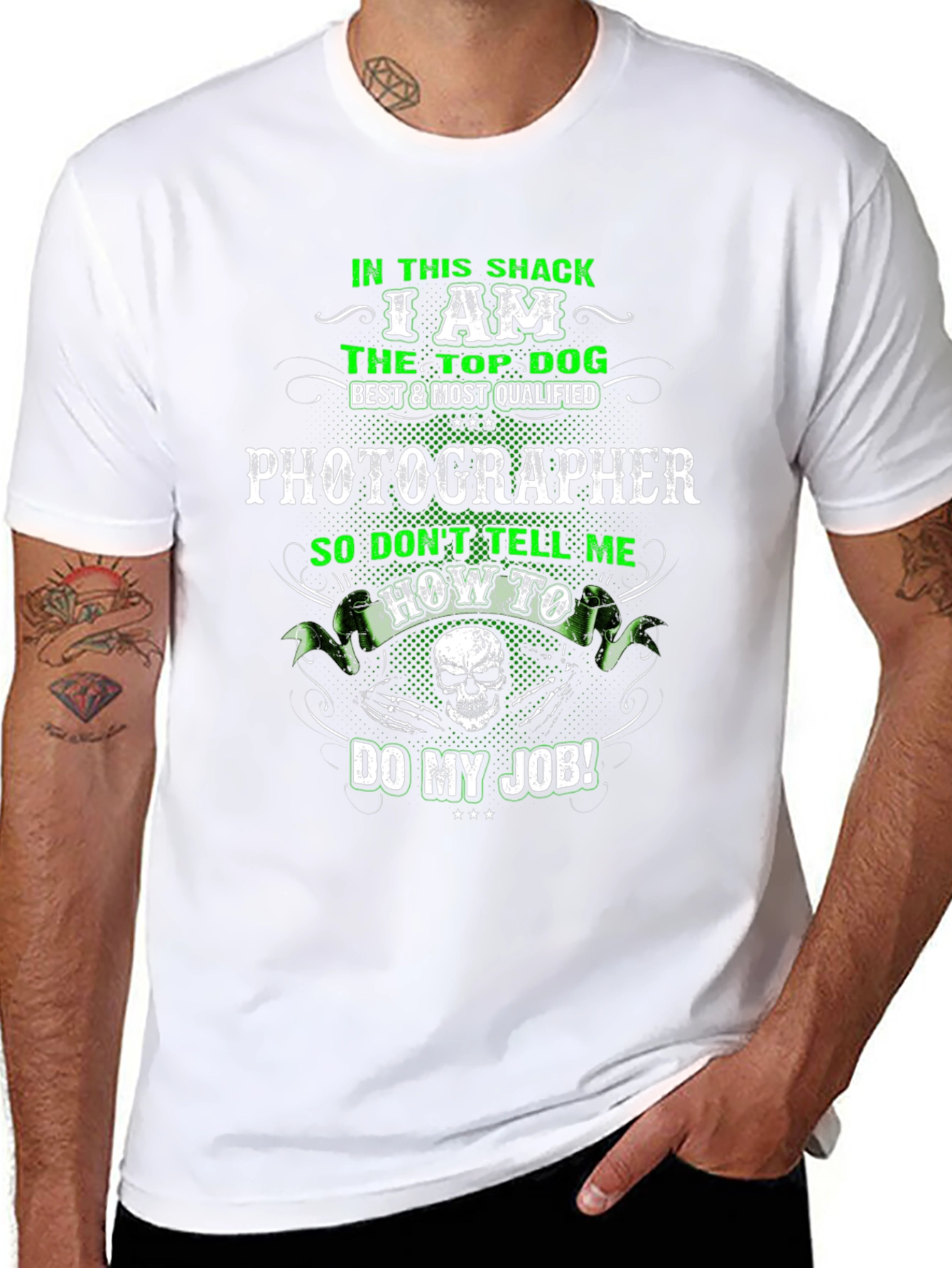Photographer Top Dog Graphic T-Shirt